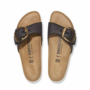Madrid Big Buckle Raffia כפכפים