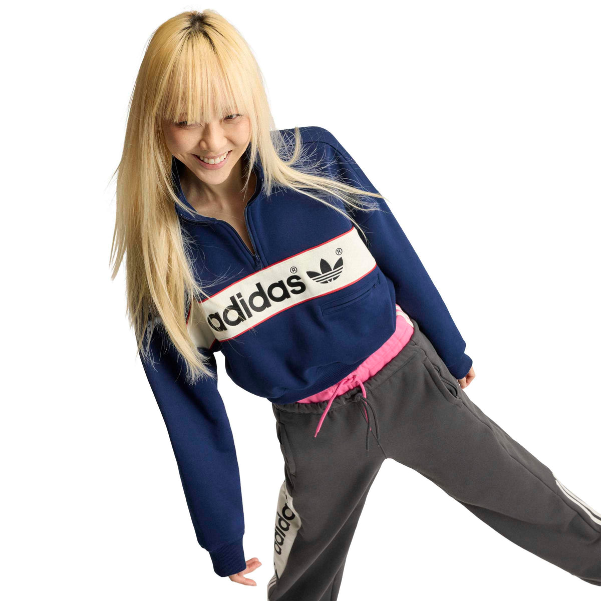 ADISIGNATURE NY QUARTER ZIP סווטשירט