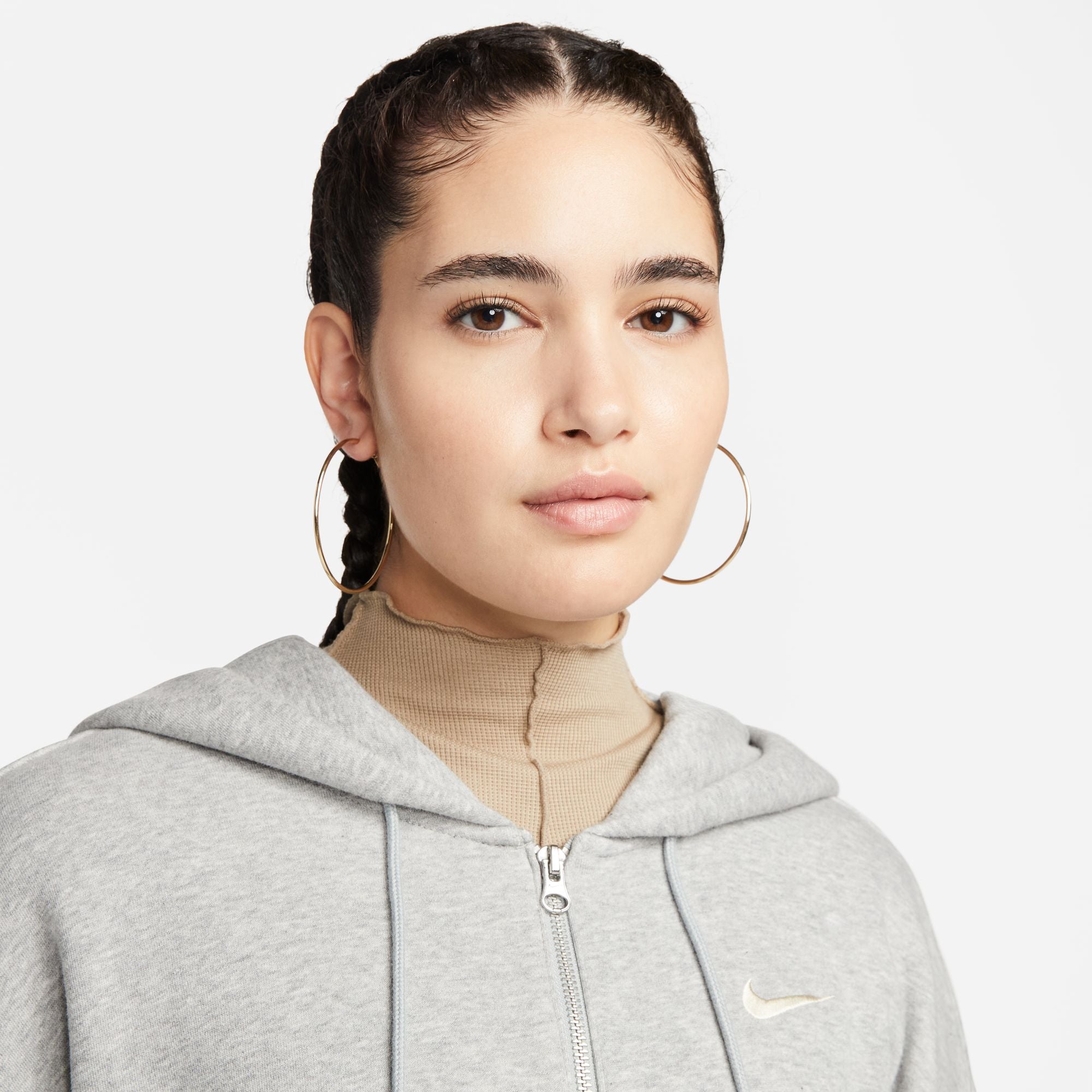 OVERSIZED FULL-ZIP סווטשירט