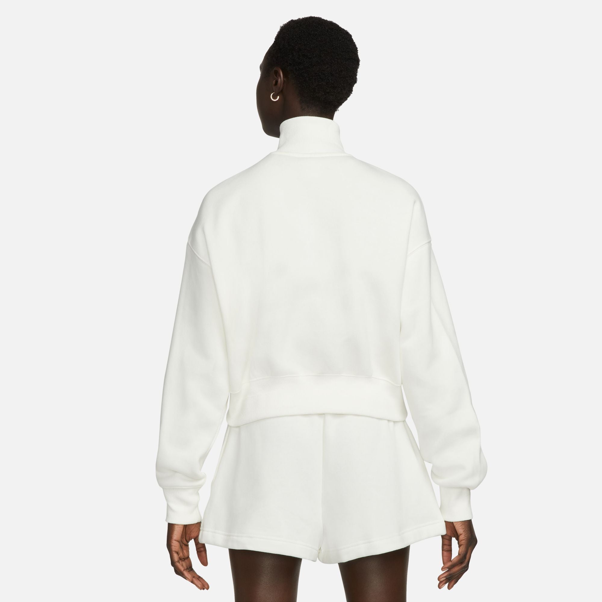 1/4-ZIP CROPPED סווטשירט