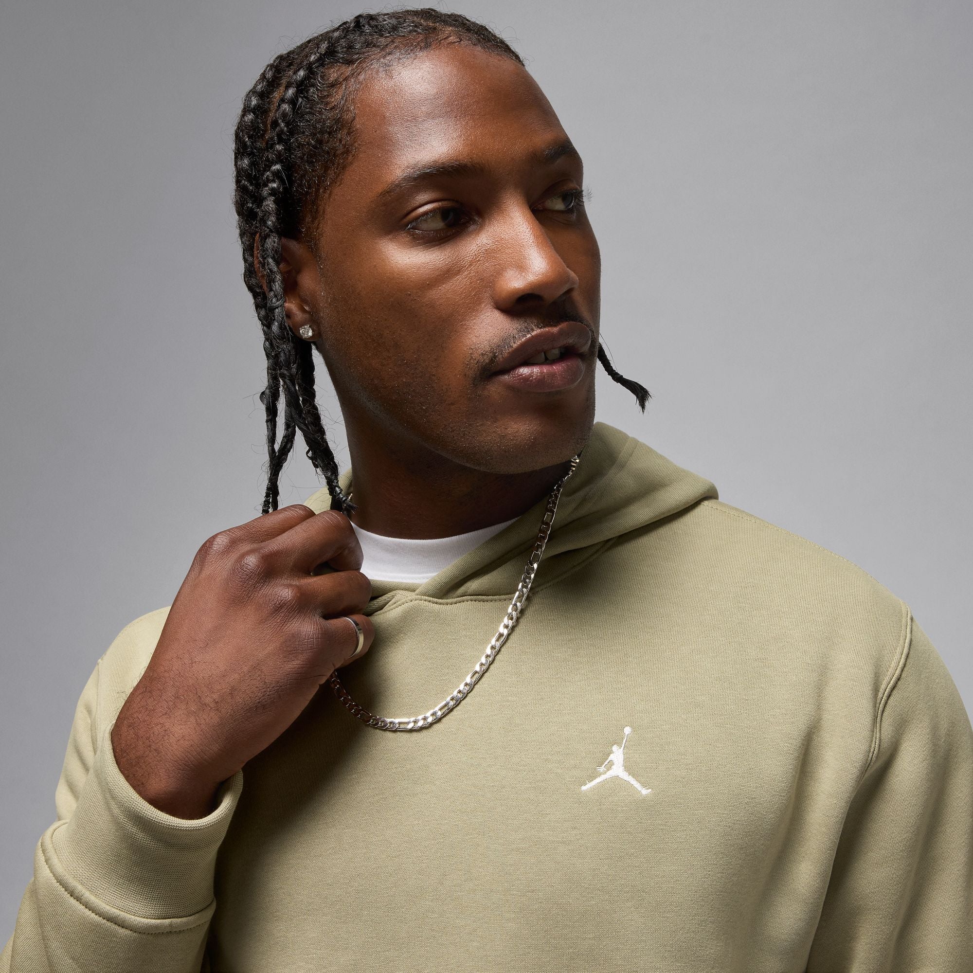 JORDAN BROOKLYN FLEECE קפוצ'ון
