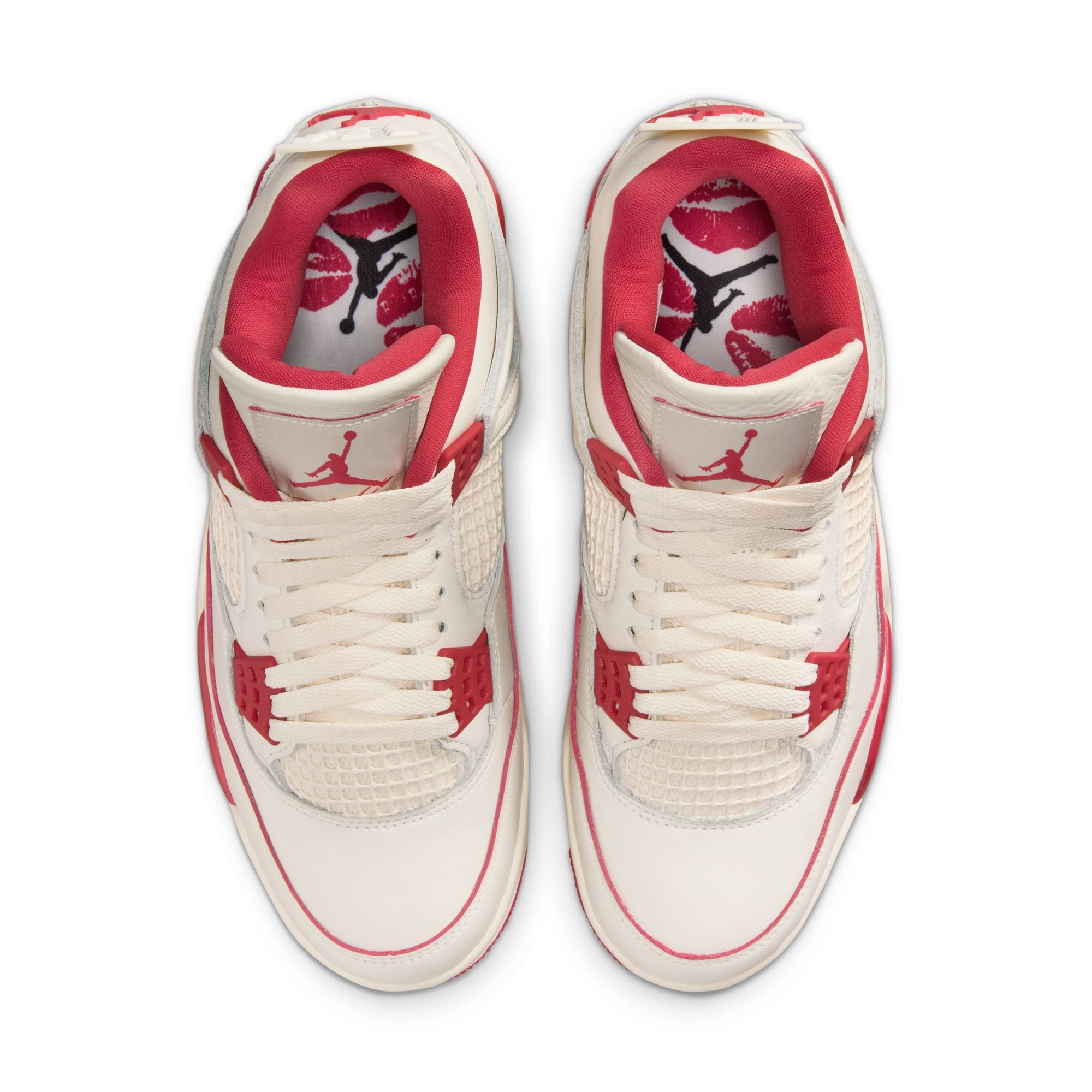 Air Jordan 4 Retro "Pale Ivory and Tough Red" סניקרס