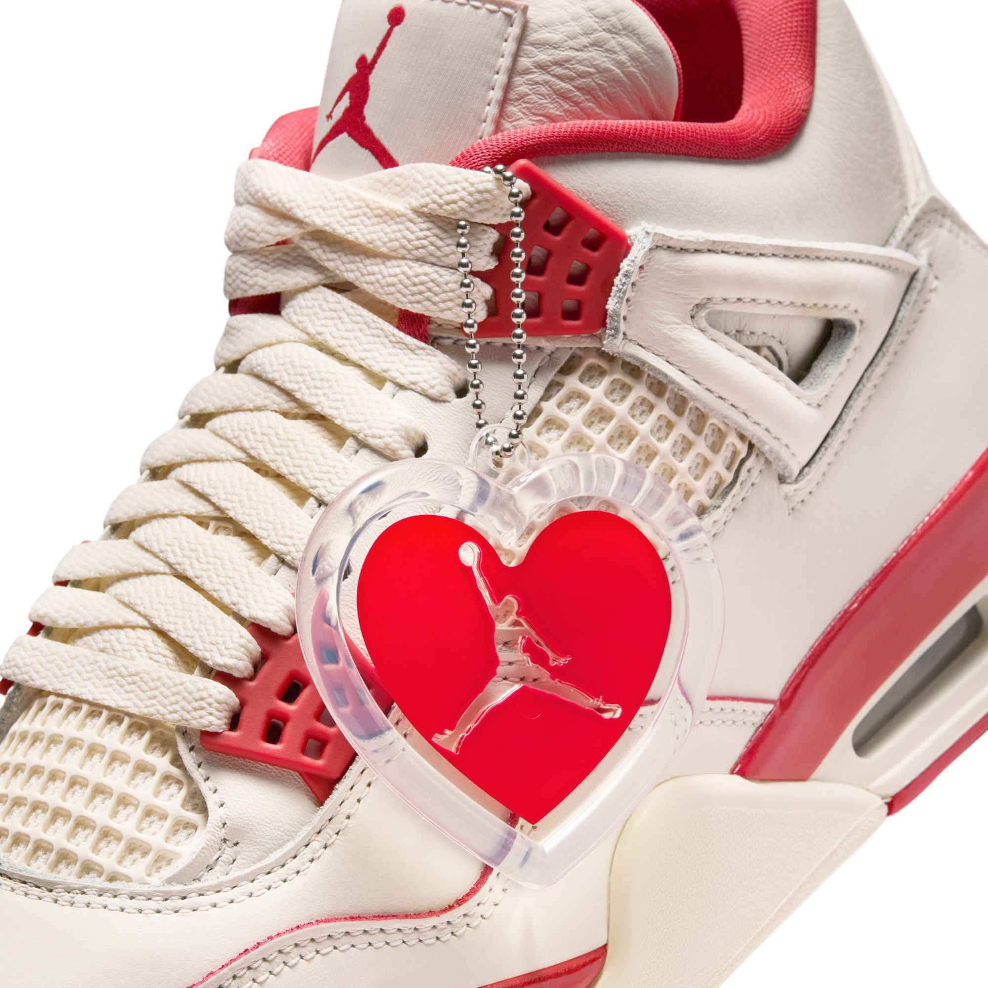 Air Jordan 4 Retro "Pale Ivory and Tough Red" סניקרס