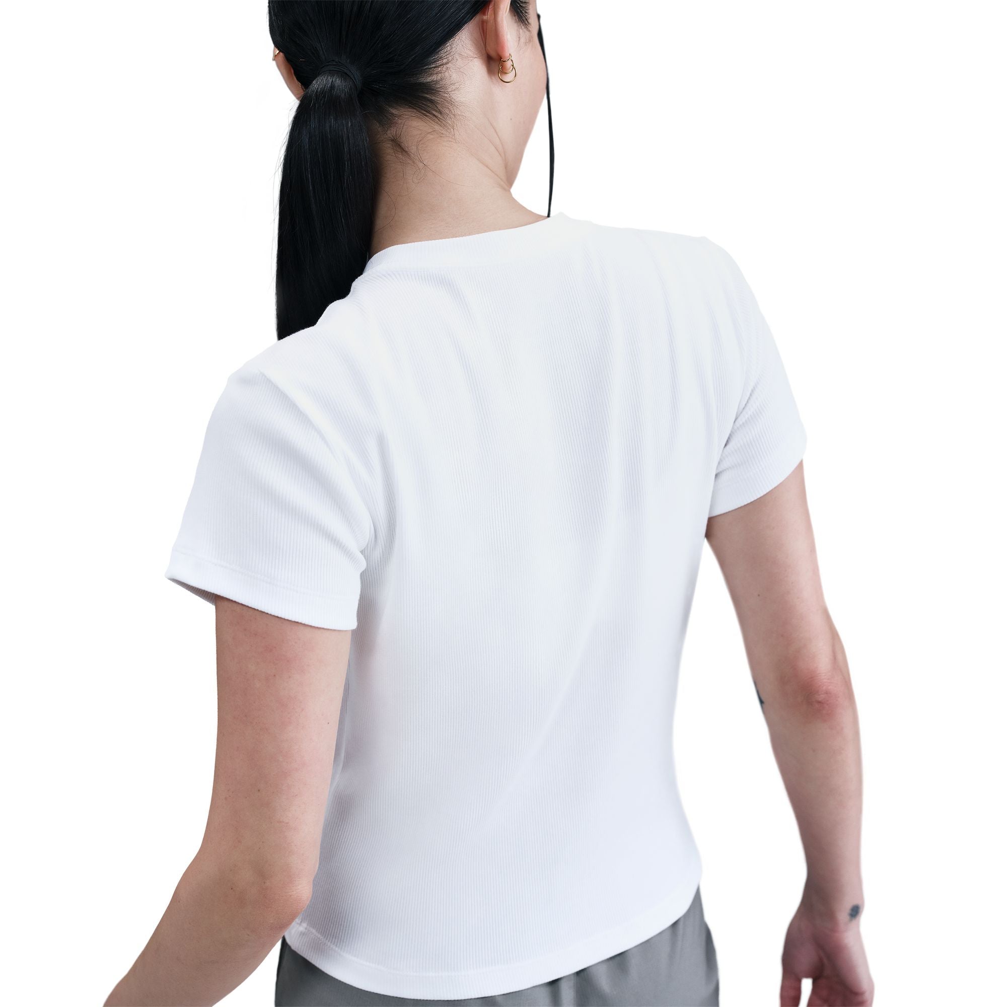 TIGHT RIBBED SHORT SLEEVE חולצת טי