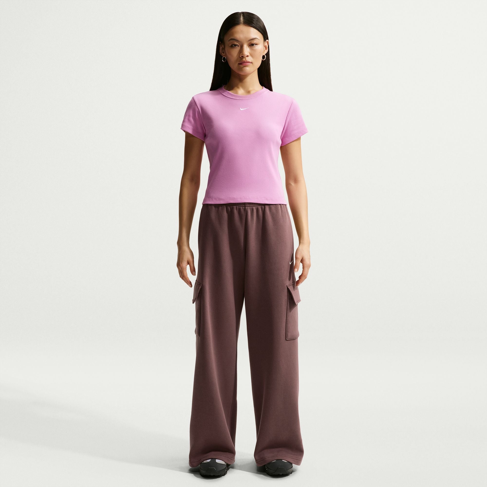 TIGHT RIBBED SHORT SLEEVE חולצת טי
