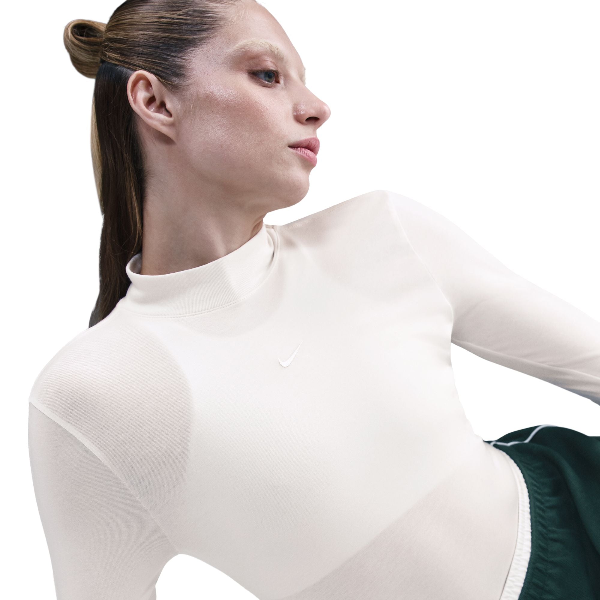 SLIM LONG SLEEVE MOCK NECK חולצת טי