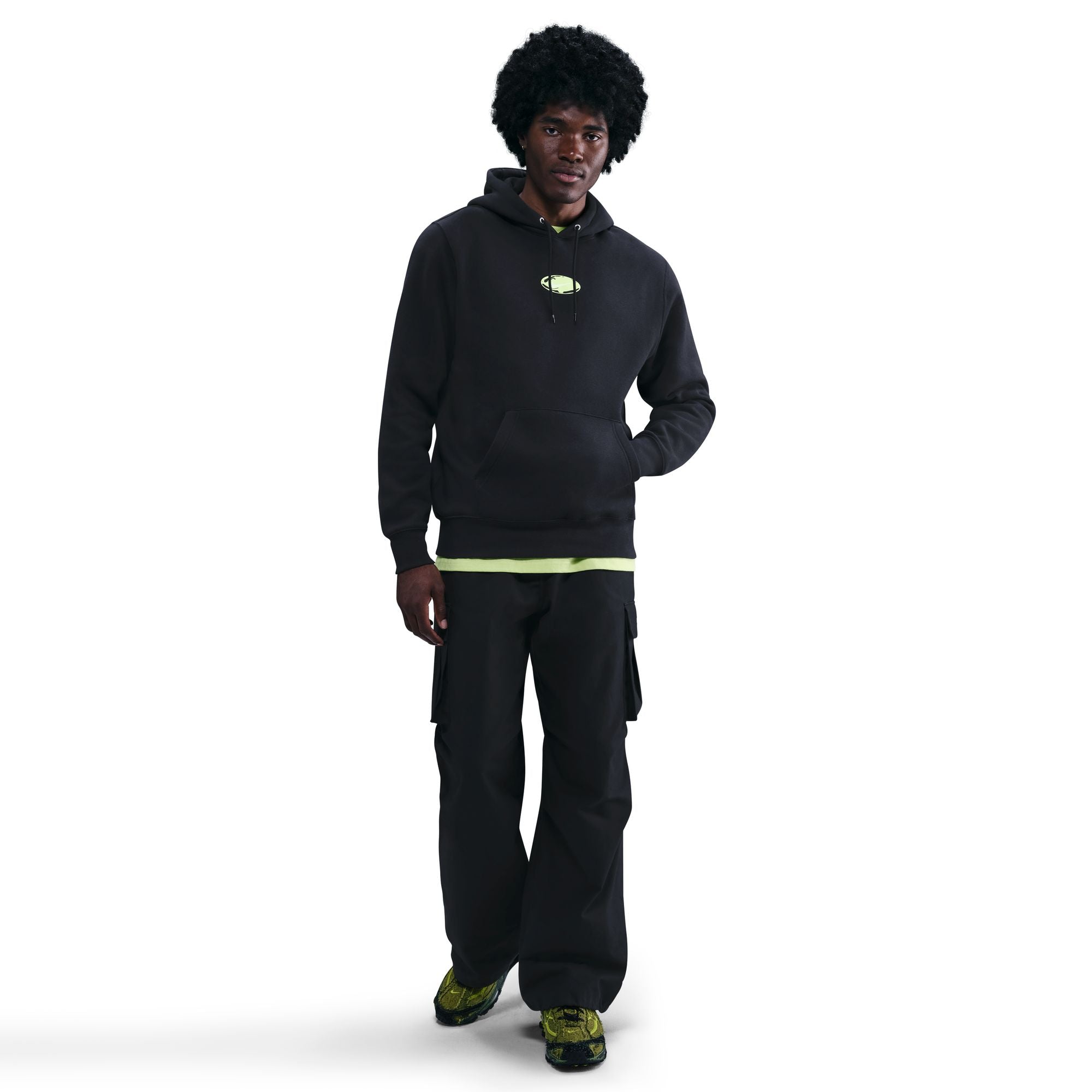 FLEECE PULLOVER סווטשירט עם קפוצ'ון