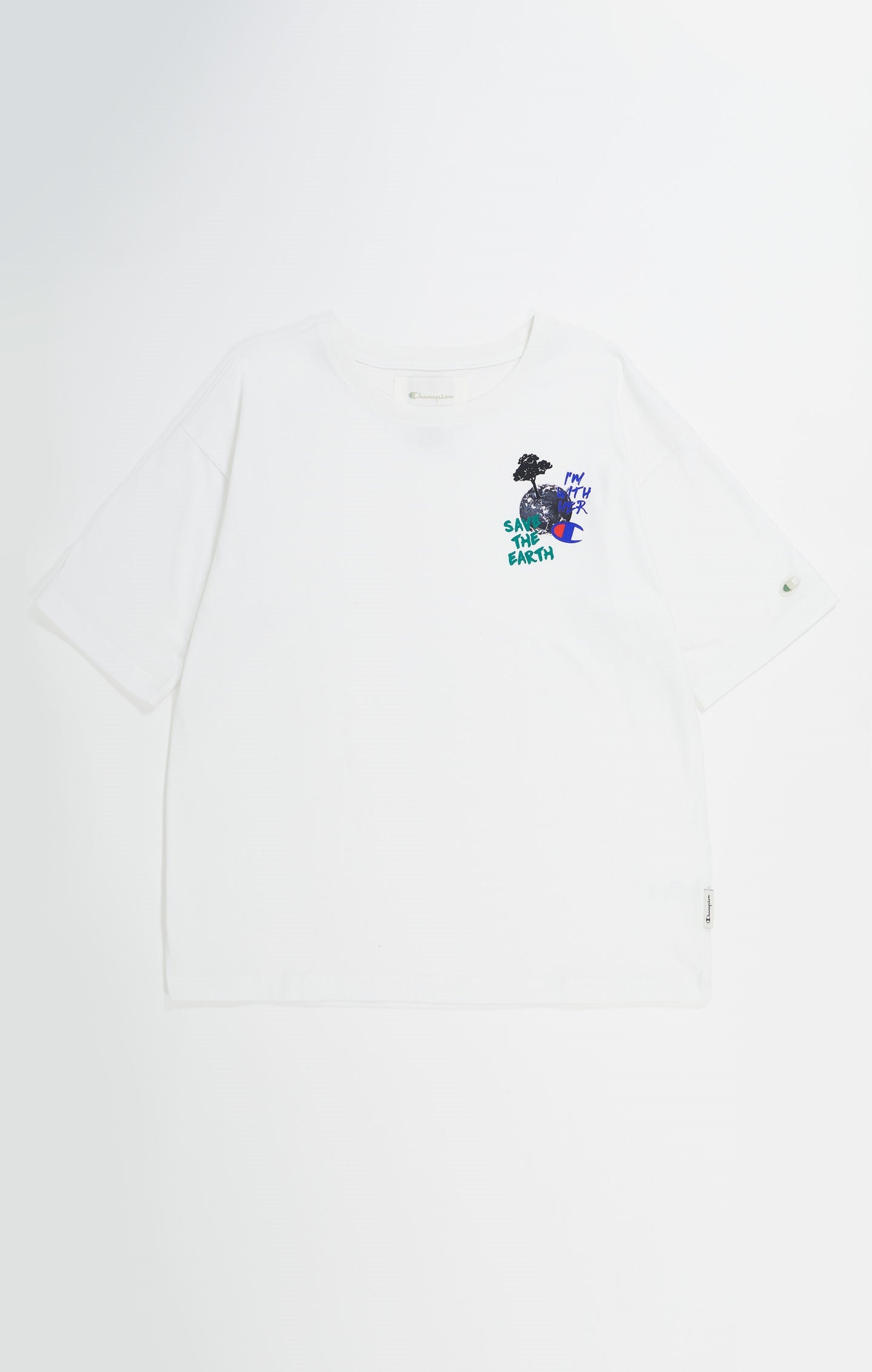 CREWNECK טי שירט פרינט ולוגו