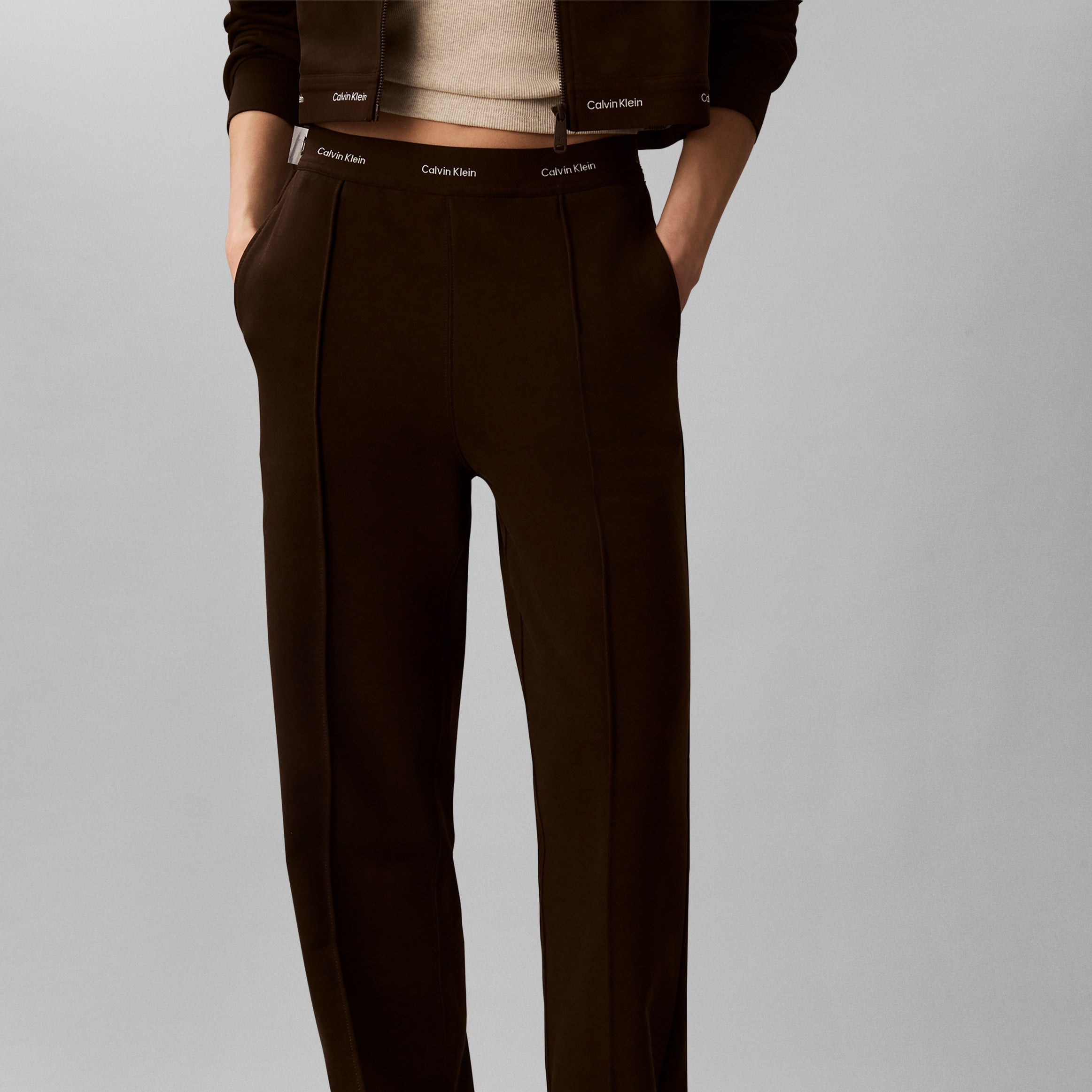 TERRY WAISTBAND TRACK מכנס ארוך