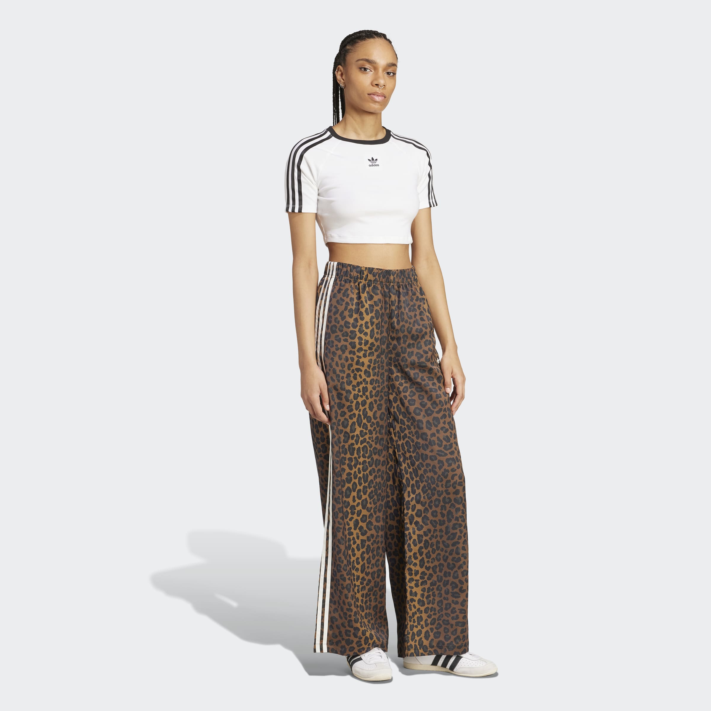 Satin Leopard מכנסי פרינט