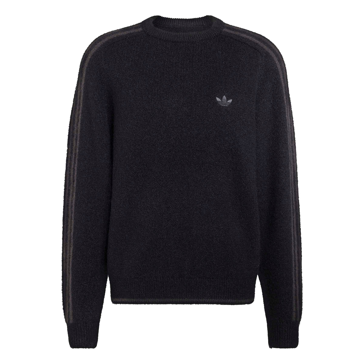 3-Stripes Fluffy Knit Crew סווטשירט