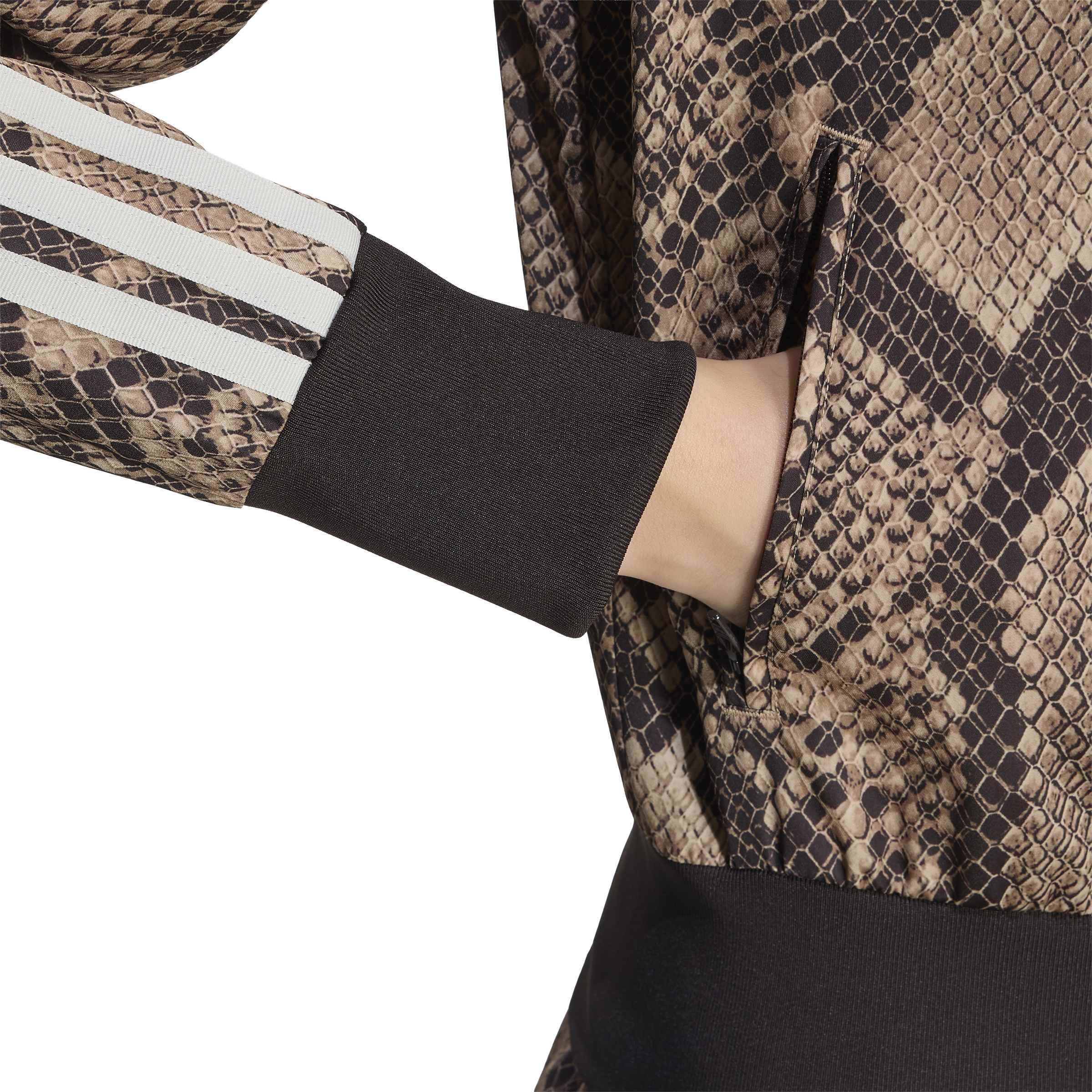 Satin Snake Print Firebird Track סוושטרט