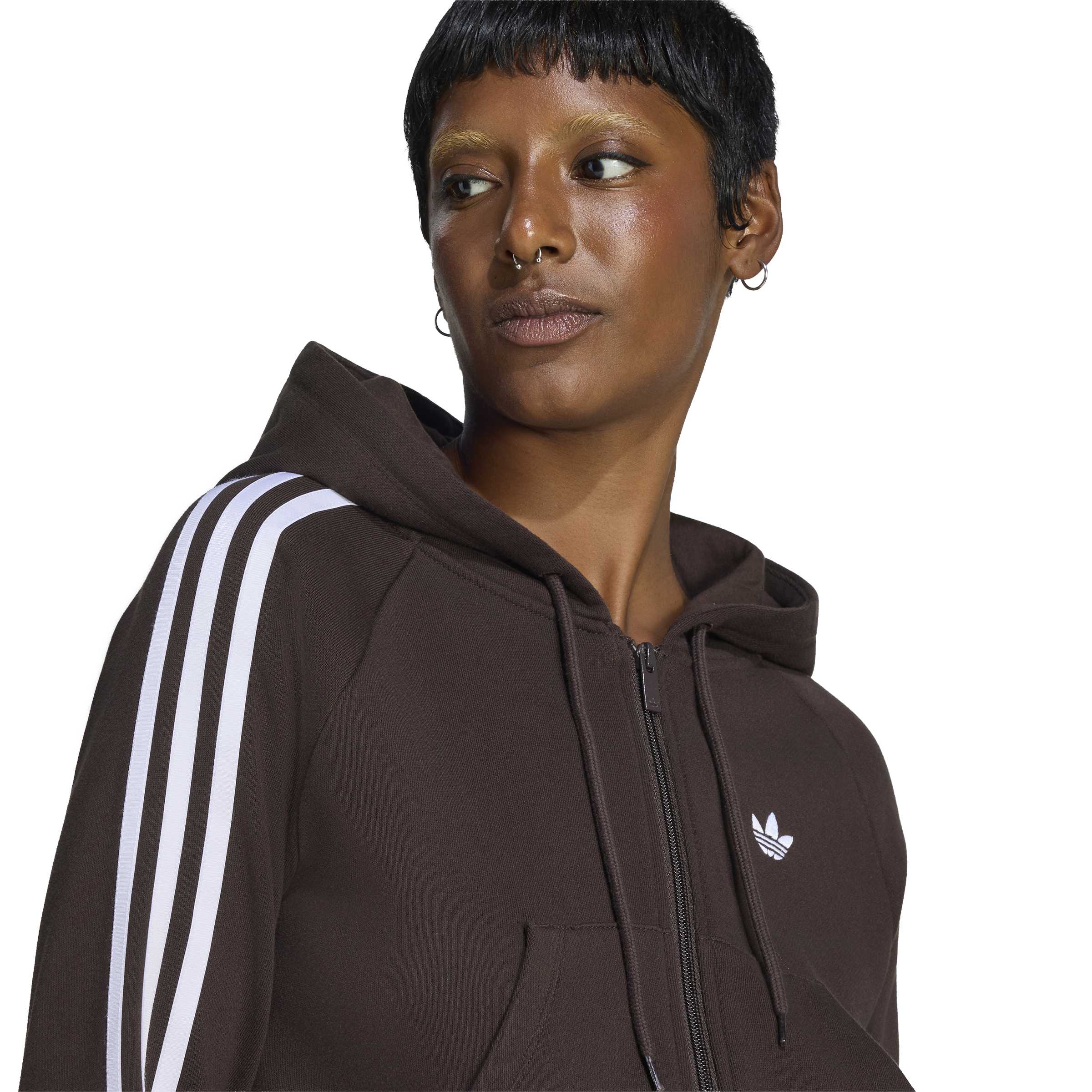 Graphic Short Front Zip Track Top ג'קט