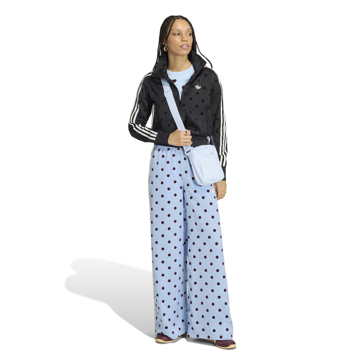 SATIN POLKA DOTS מכנסיים ארוכים