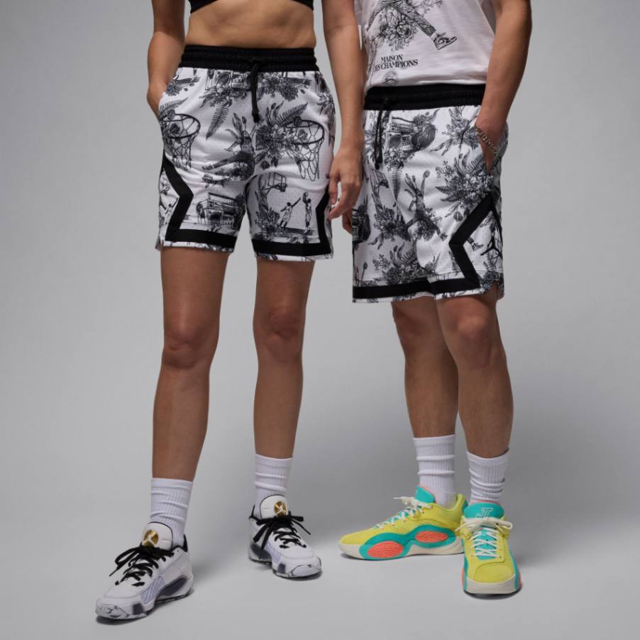 Jordan Sport Dri-FIT Printed Diamond מכנסיים קצרים