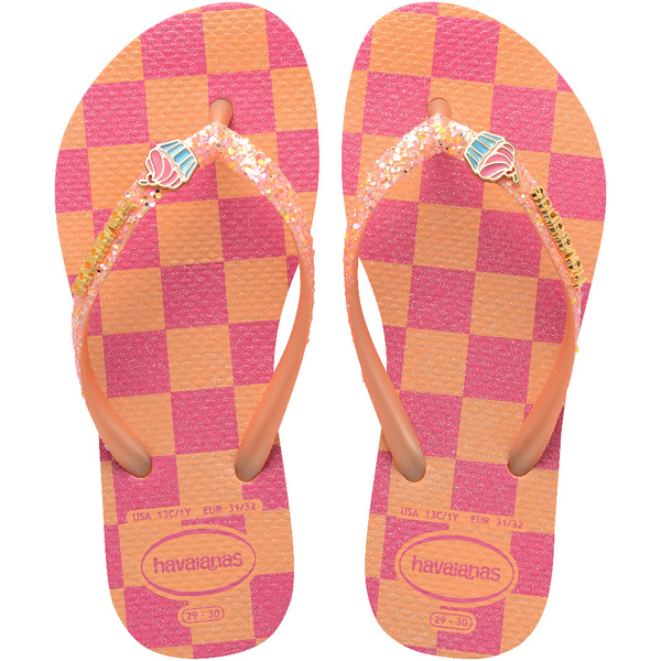 SLIM GLITTER PEACH כפכפים