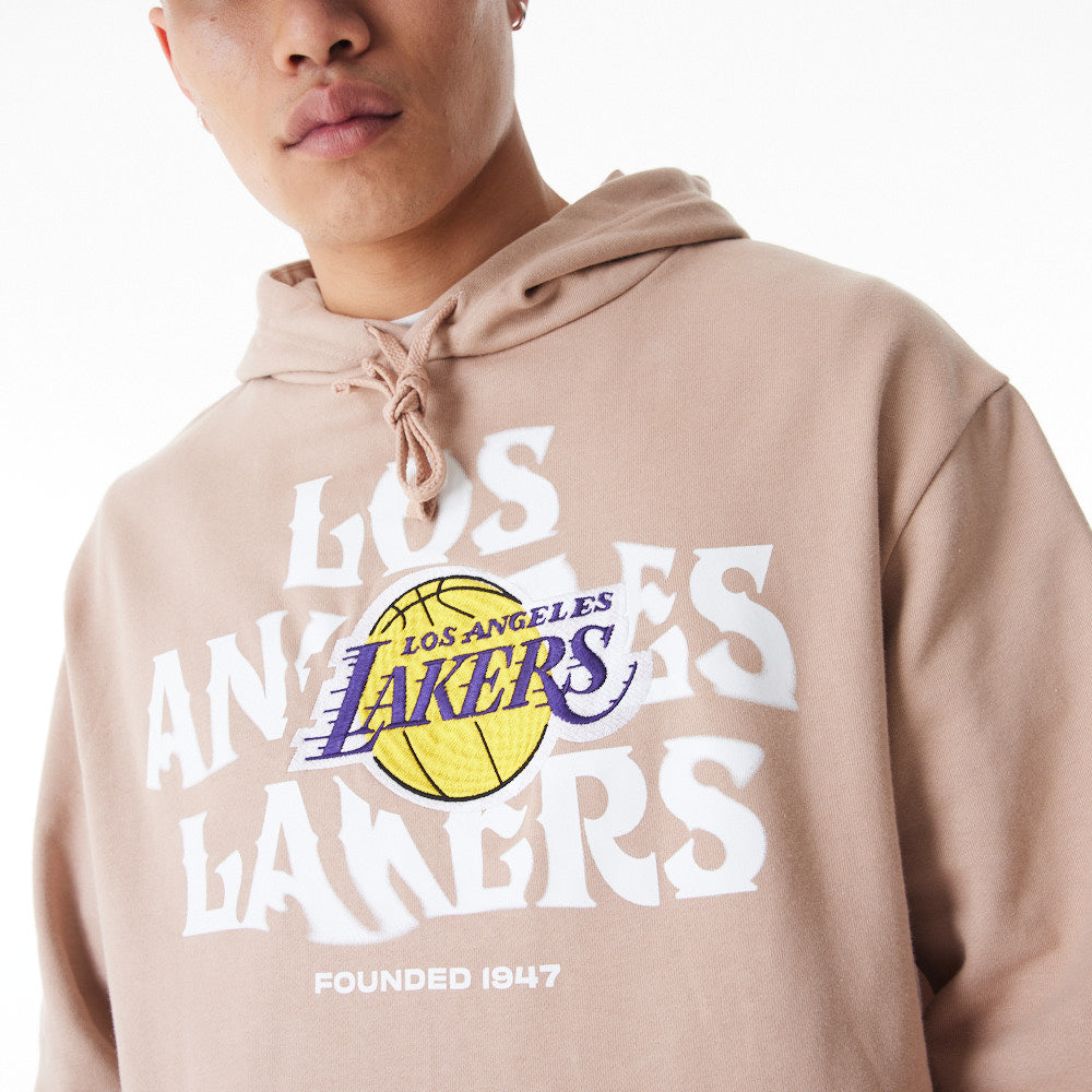 LA LAKERS NBA GRAPHIC PULLOVER קפוצ'ון