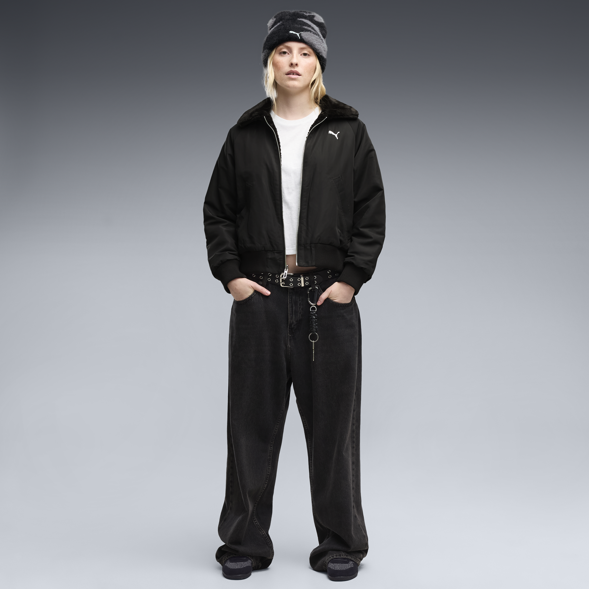 REVERSIBLE BLOUSON ג'קט