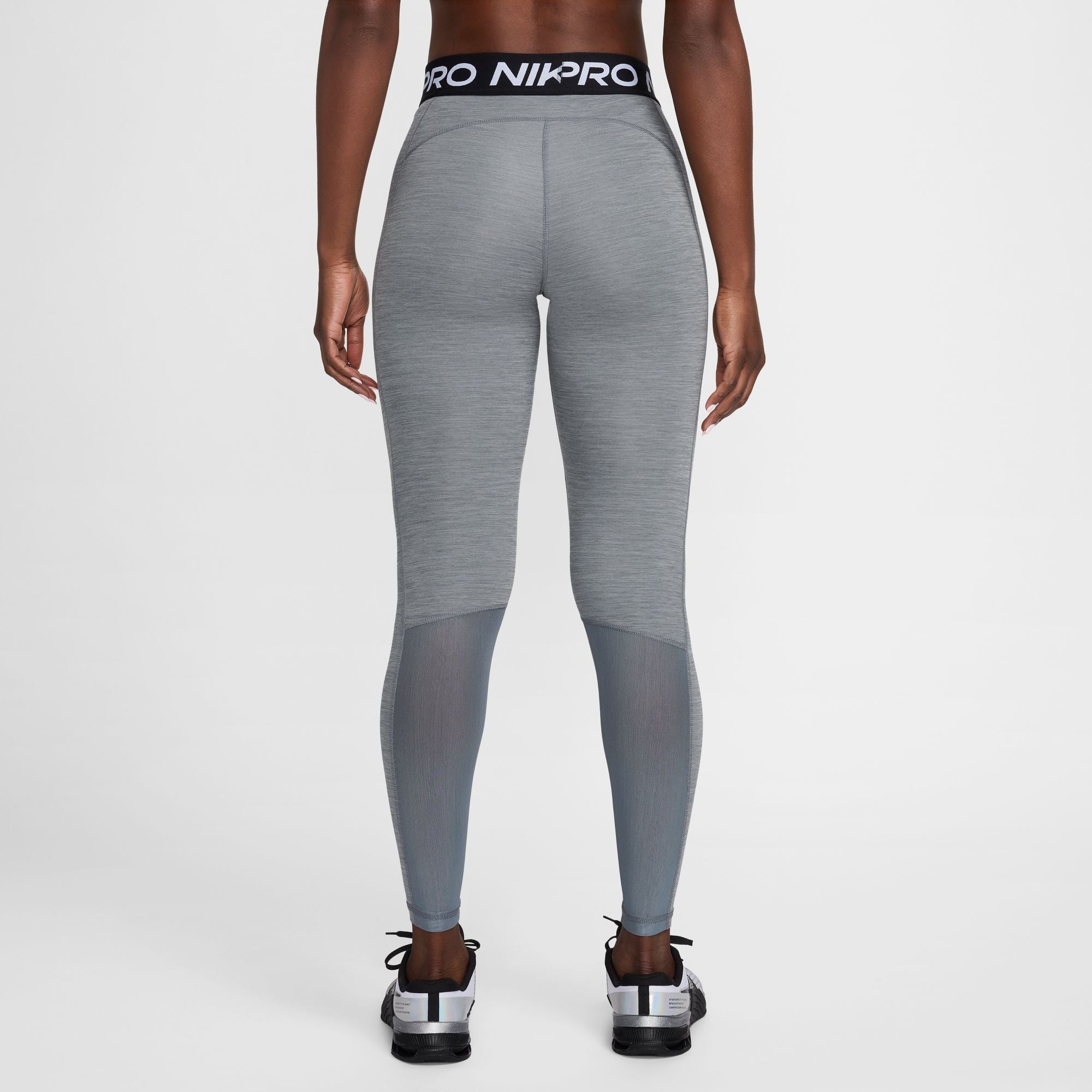 MID-RISE MESH-PANELED טייץ