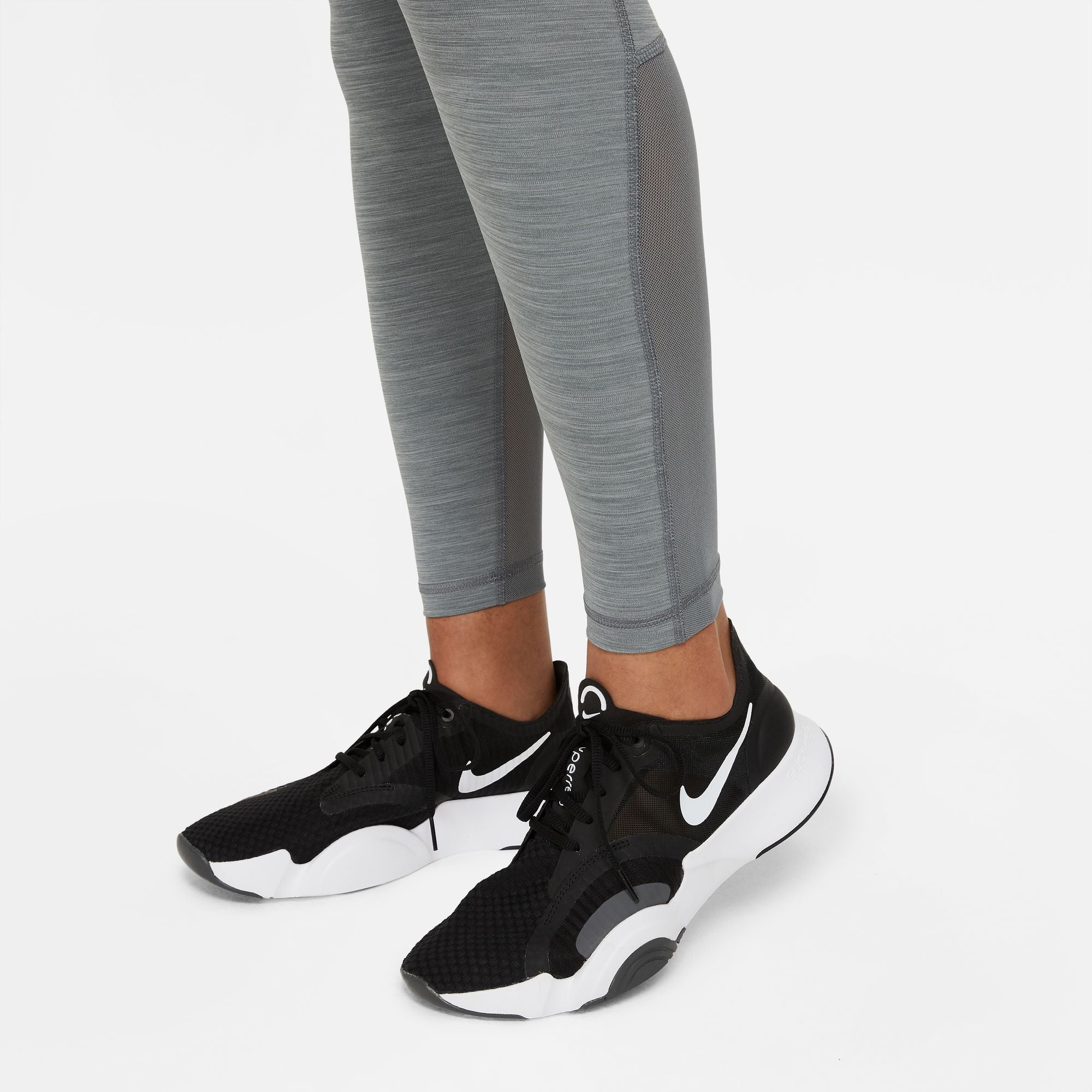 MID-RISE MESH-PANELED טייץ