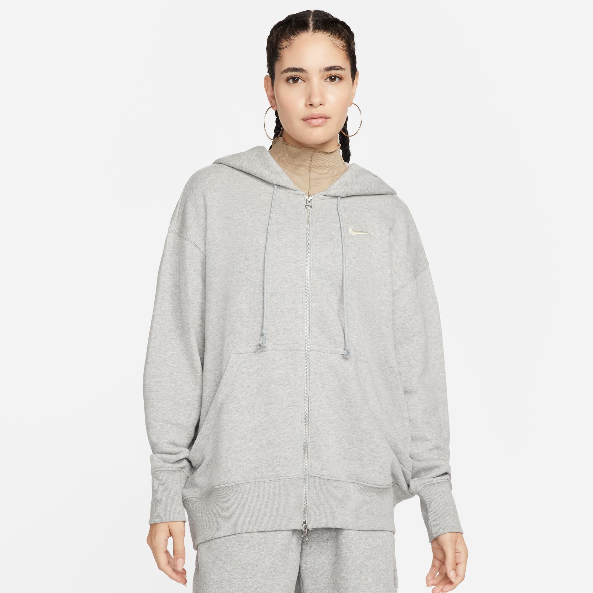 OVERSIZED FULL-ZIP סווטשירט