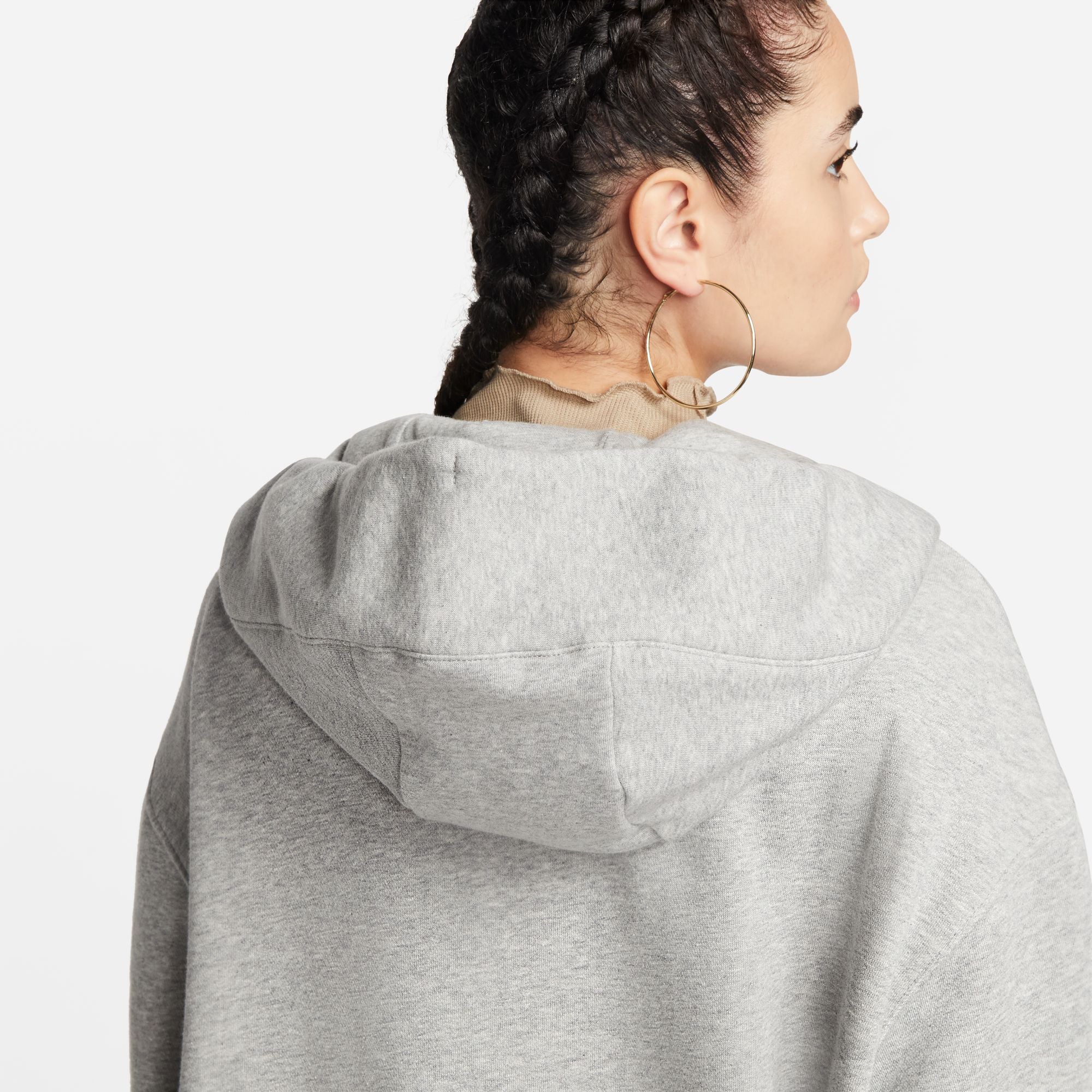 OVERSIZED FULL-ZIP סווטשירט