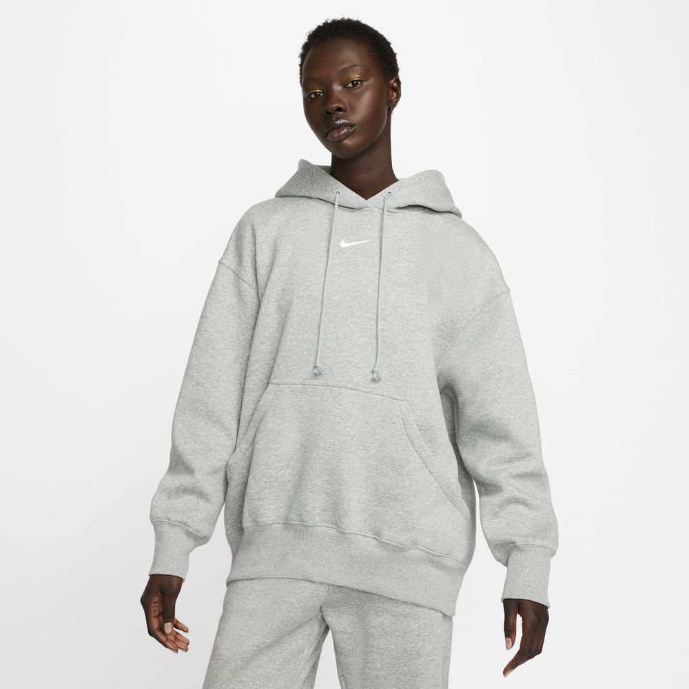 W  PHNX FLC OS PO HOODIE-GREY