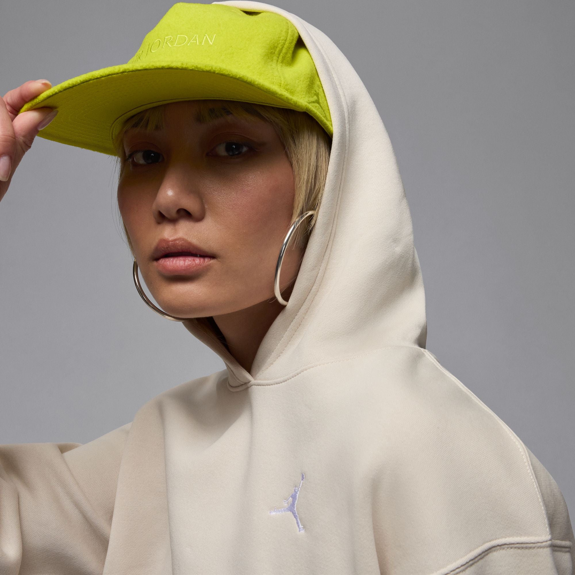 JORDAN BROOKLYN FLEECE קפוצ'ון