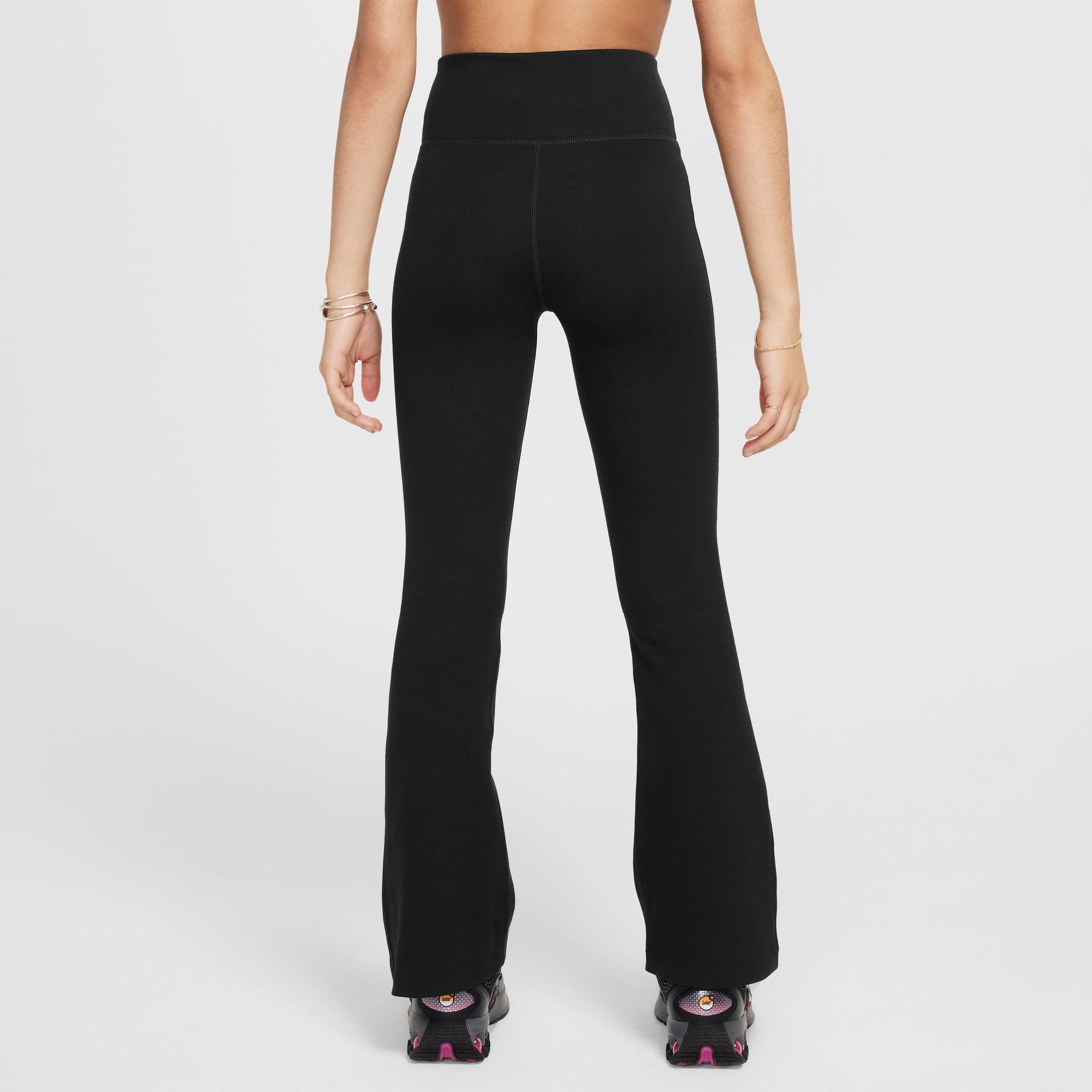 HIGH-WAISTED FLARED טייץ