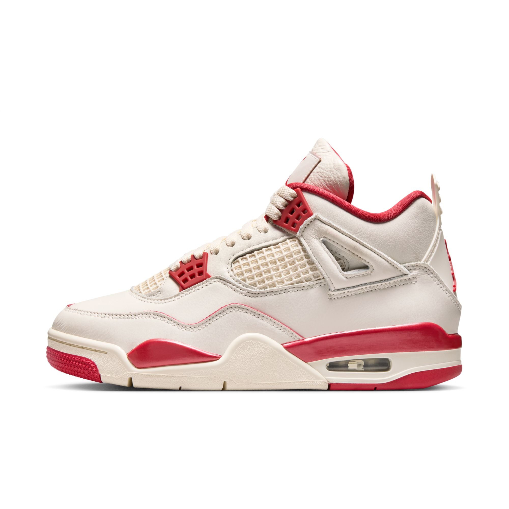Air Jordan 4 Retro "Pale Ivory and Tough Red"  סניקרס
