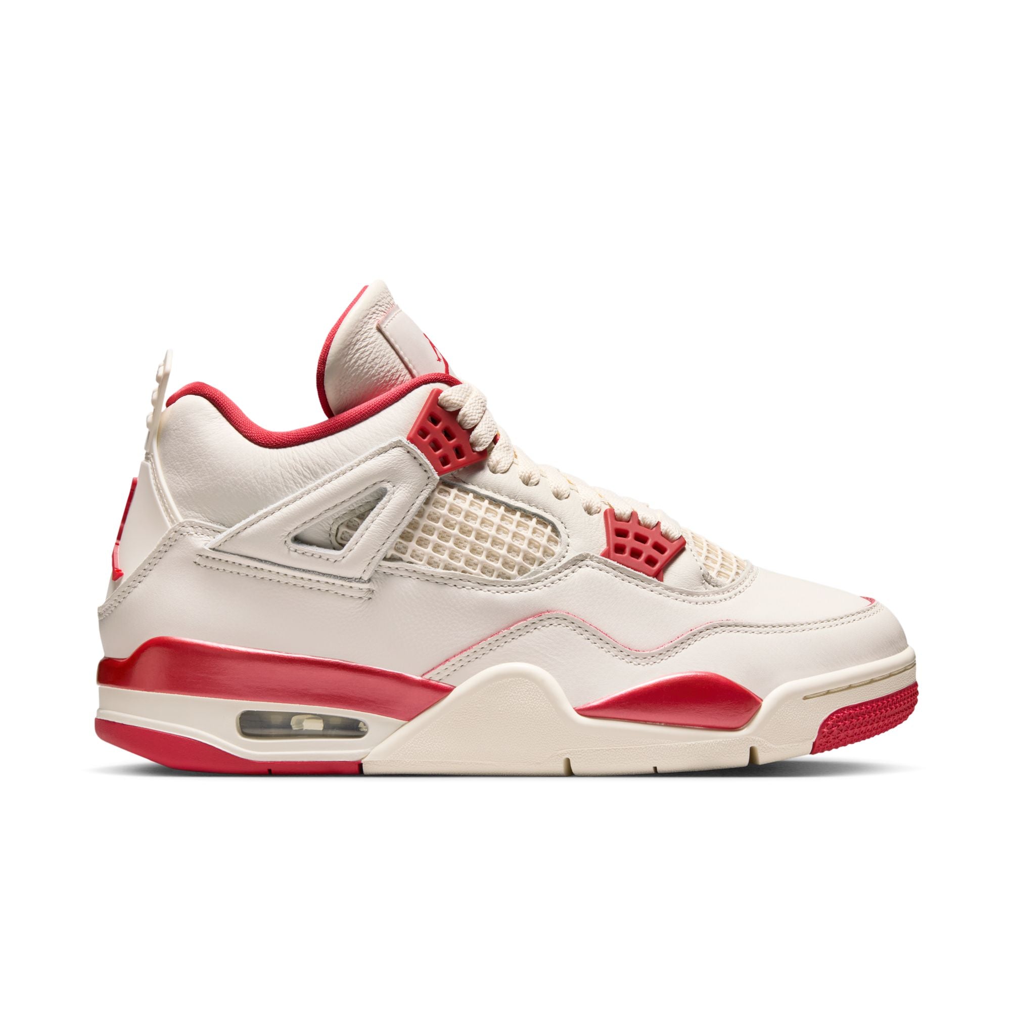 Air Jordan 4 Retro "Pale Ivory and Tough Red"  סניקרס