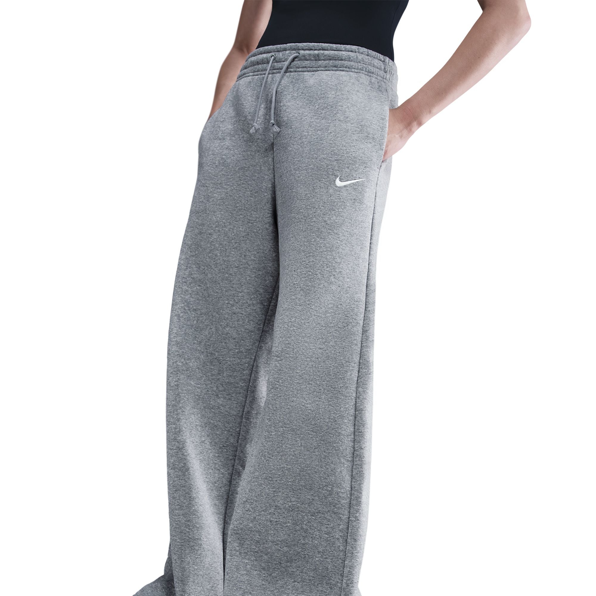HIGH-WAISTED WIDE-LEG מכנסיים ארוכים