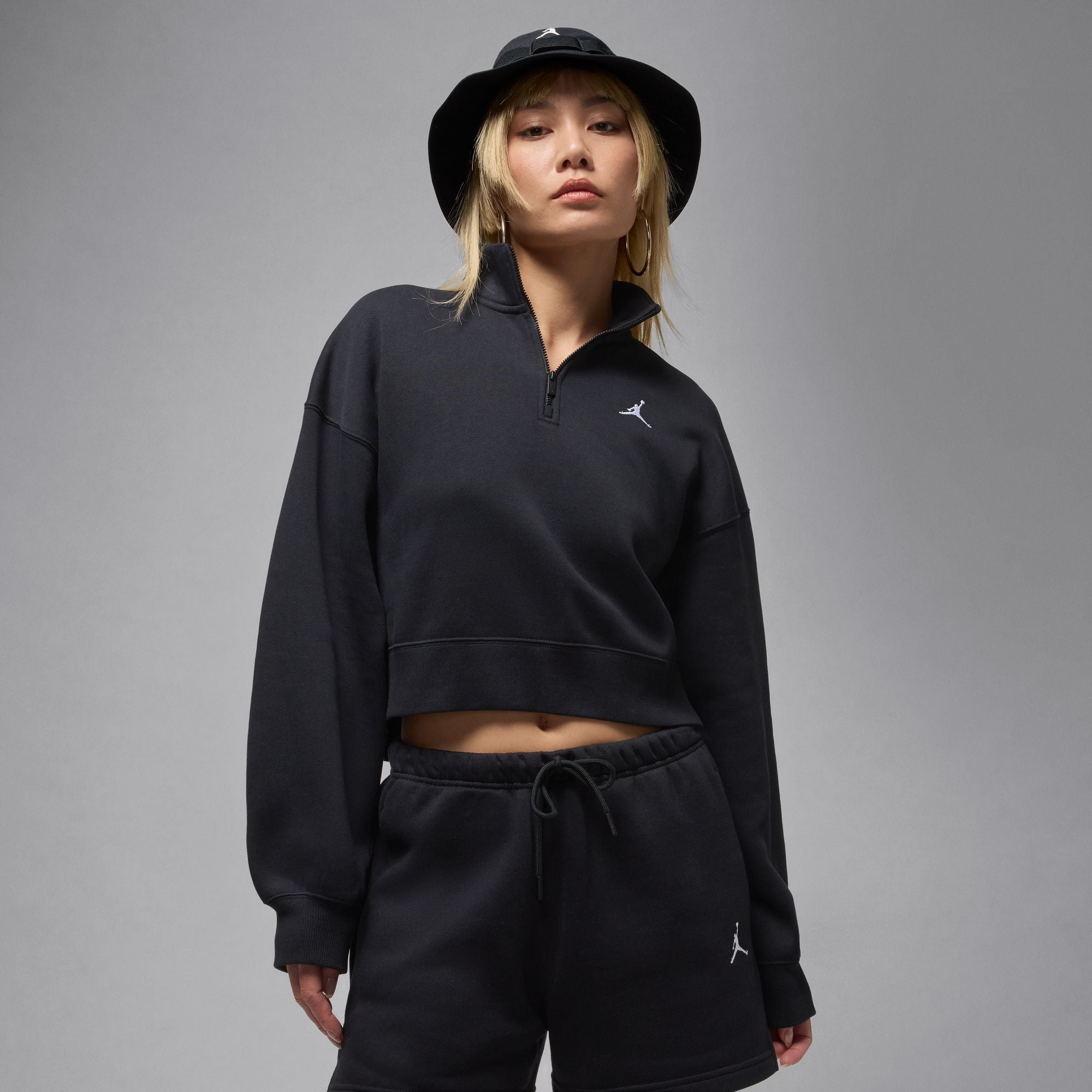 JORDAN BROOKLYN FLEECE 1/4 ZIP סווטשירט