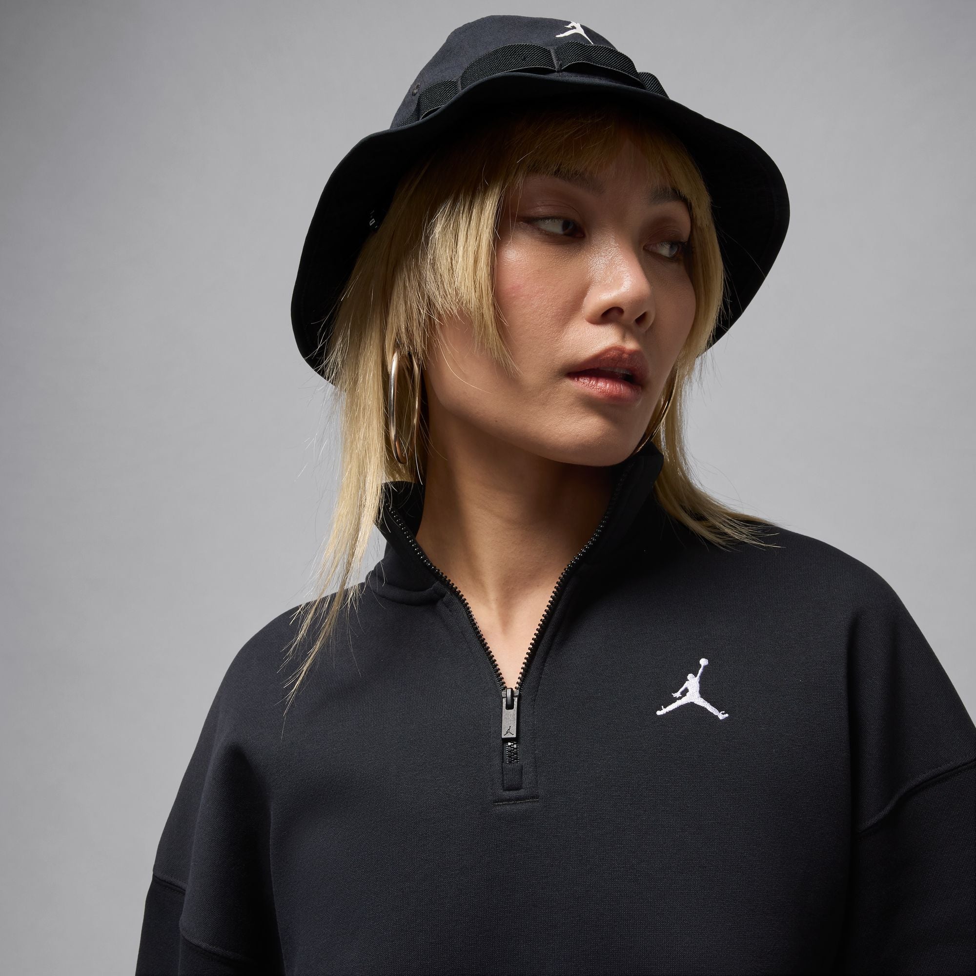 JORDAN BROOKLYN FLEECE 1/4 ZIP סווטשירט