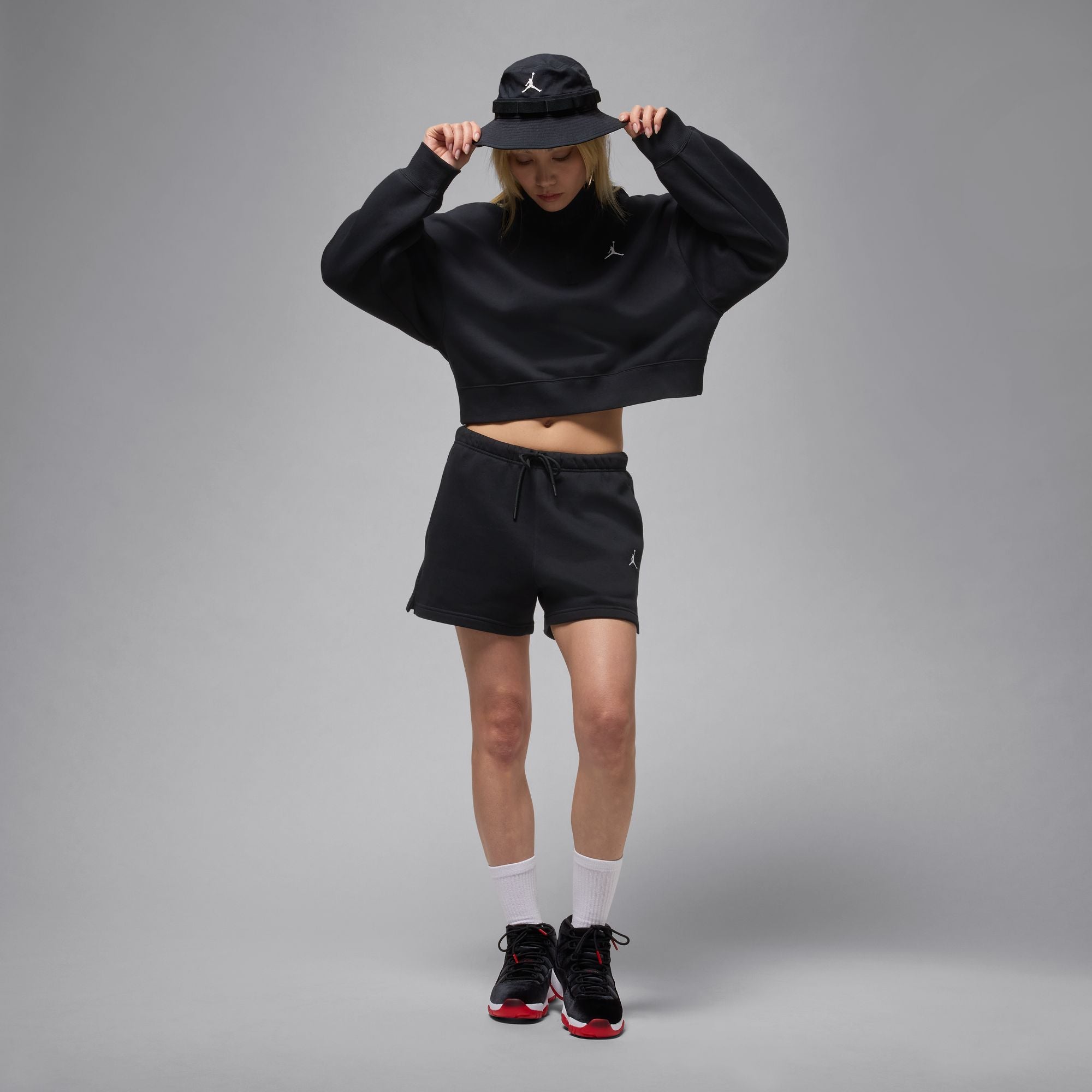 JORDAN BROOKLYN FLEECE 1/4 ZIP סווטשירט