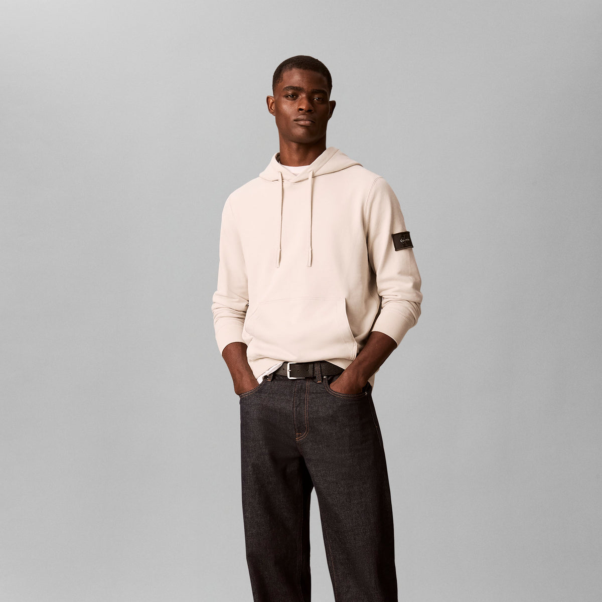 TERRY BADGE HOODIE סווטשירט
