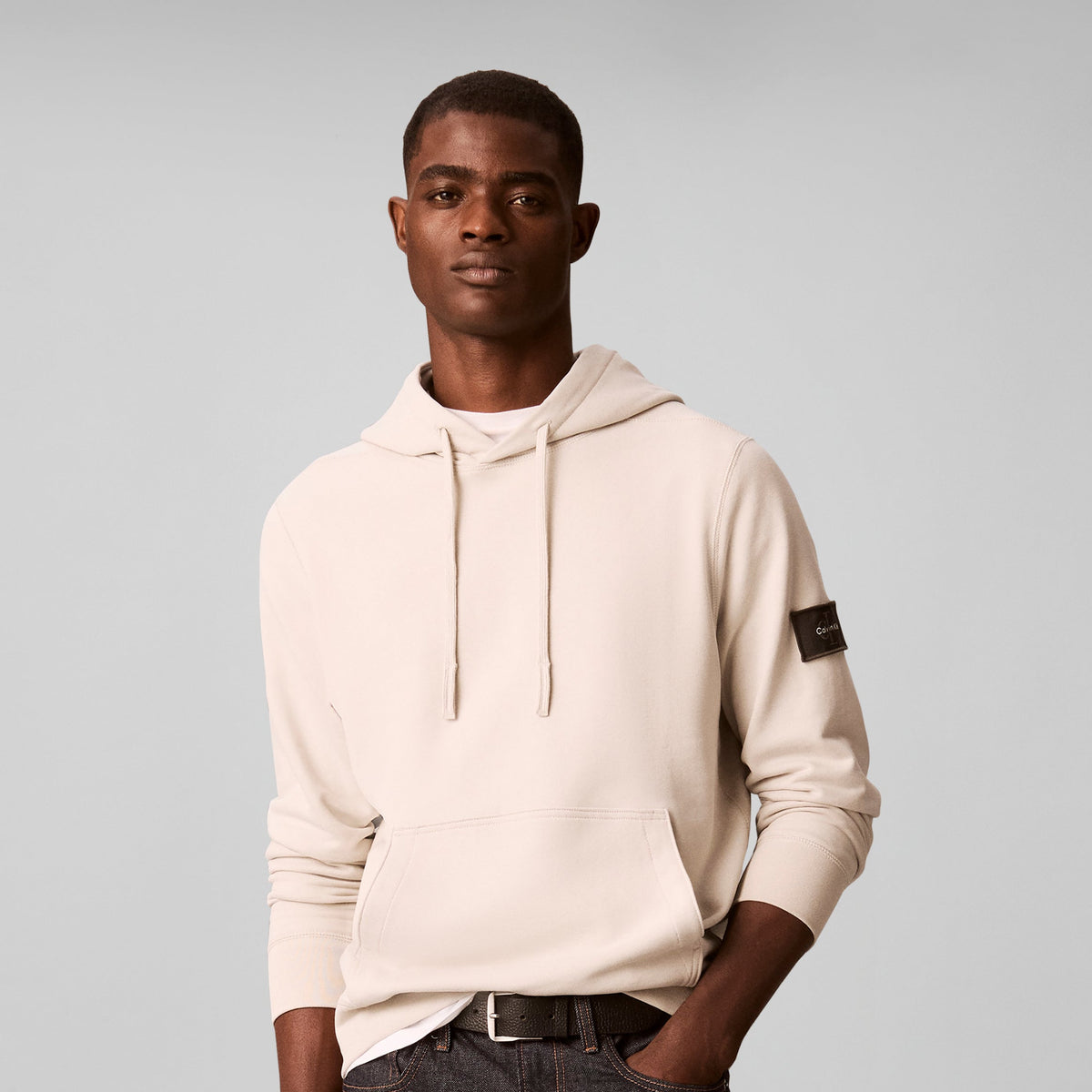 TERRY BADGE HOODIE סווטשירט