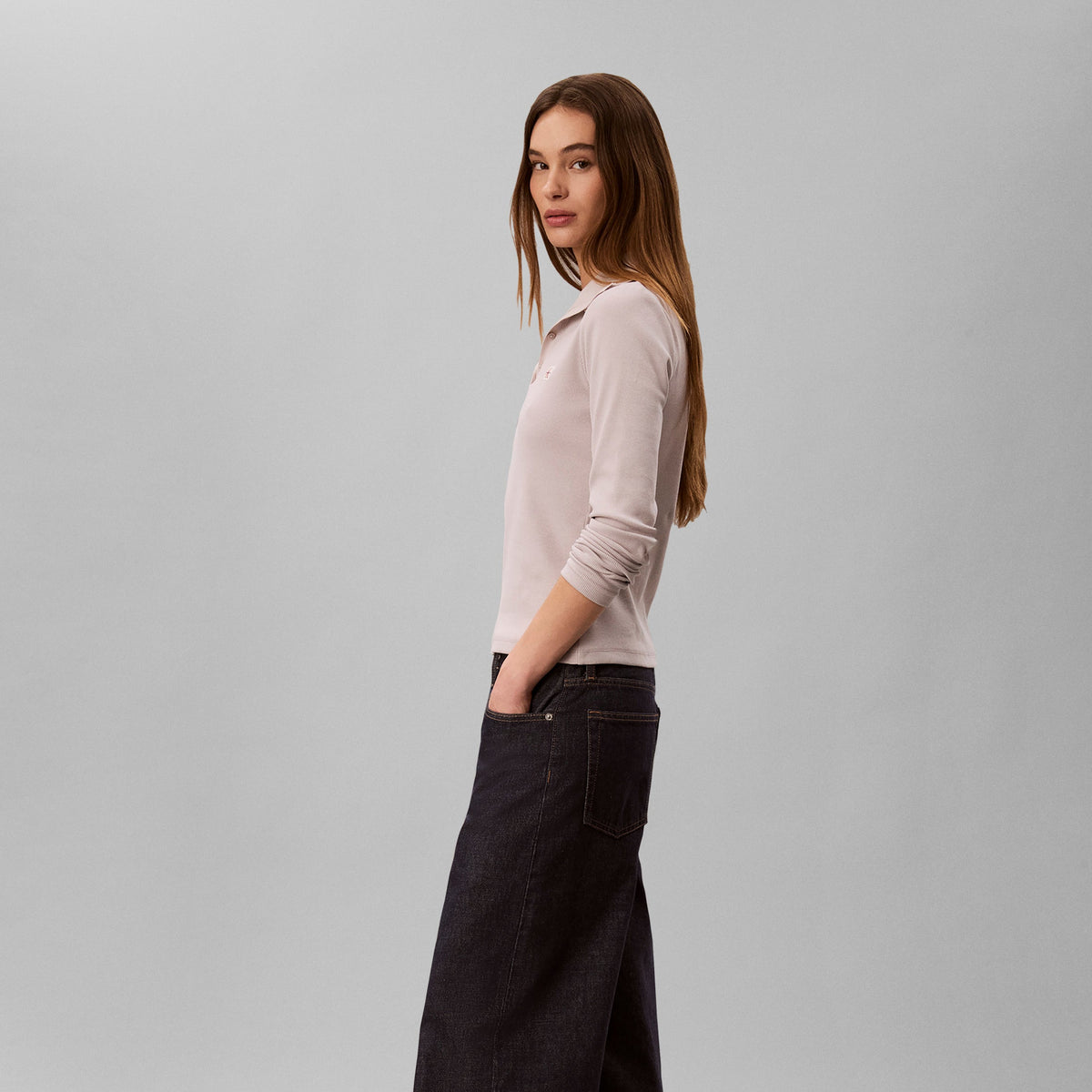 LABEL TNECK HENLEY חולצה ארוכה