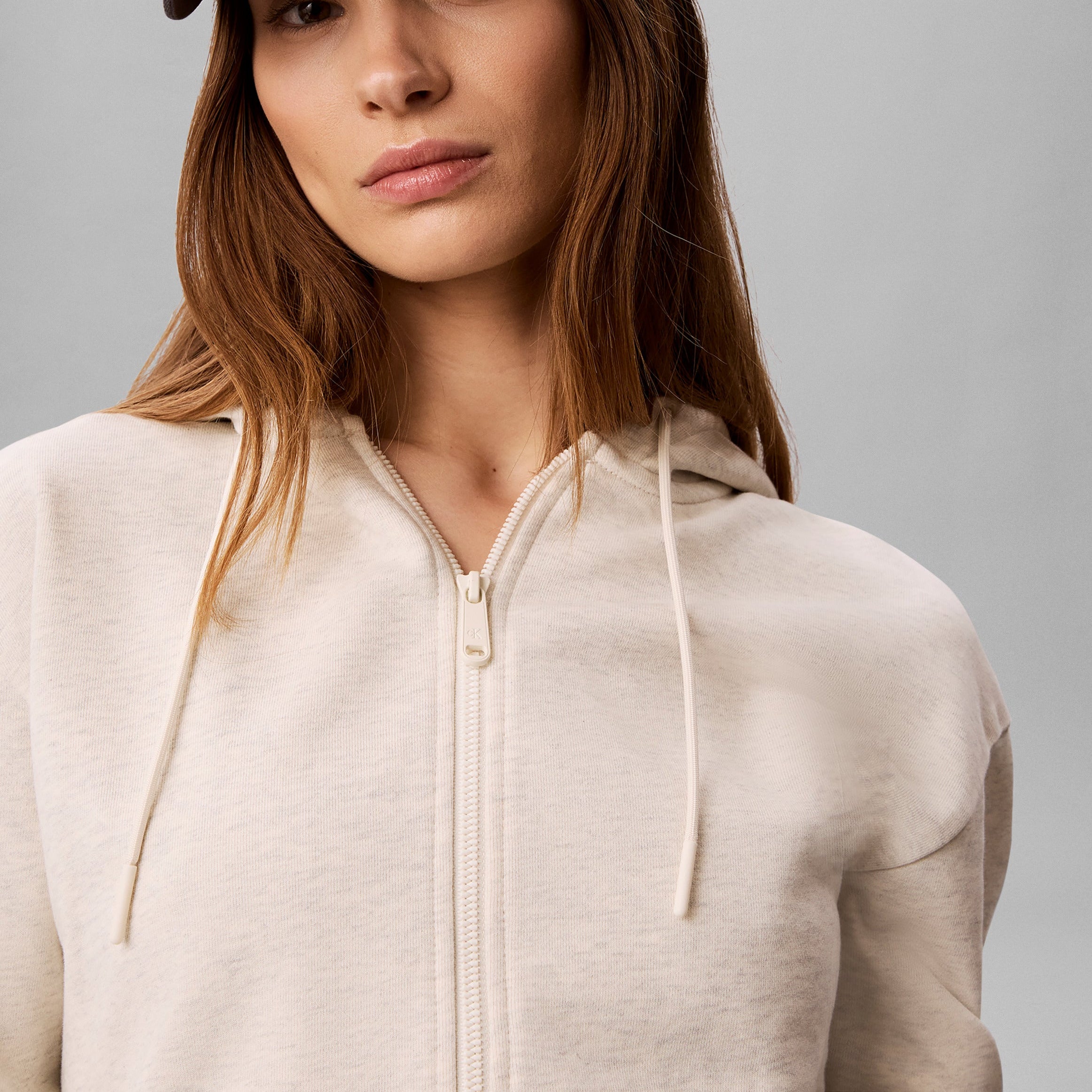 LS TERRY LOGO WAIST CROPPED סווטשירט