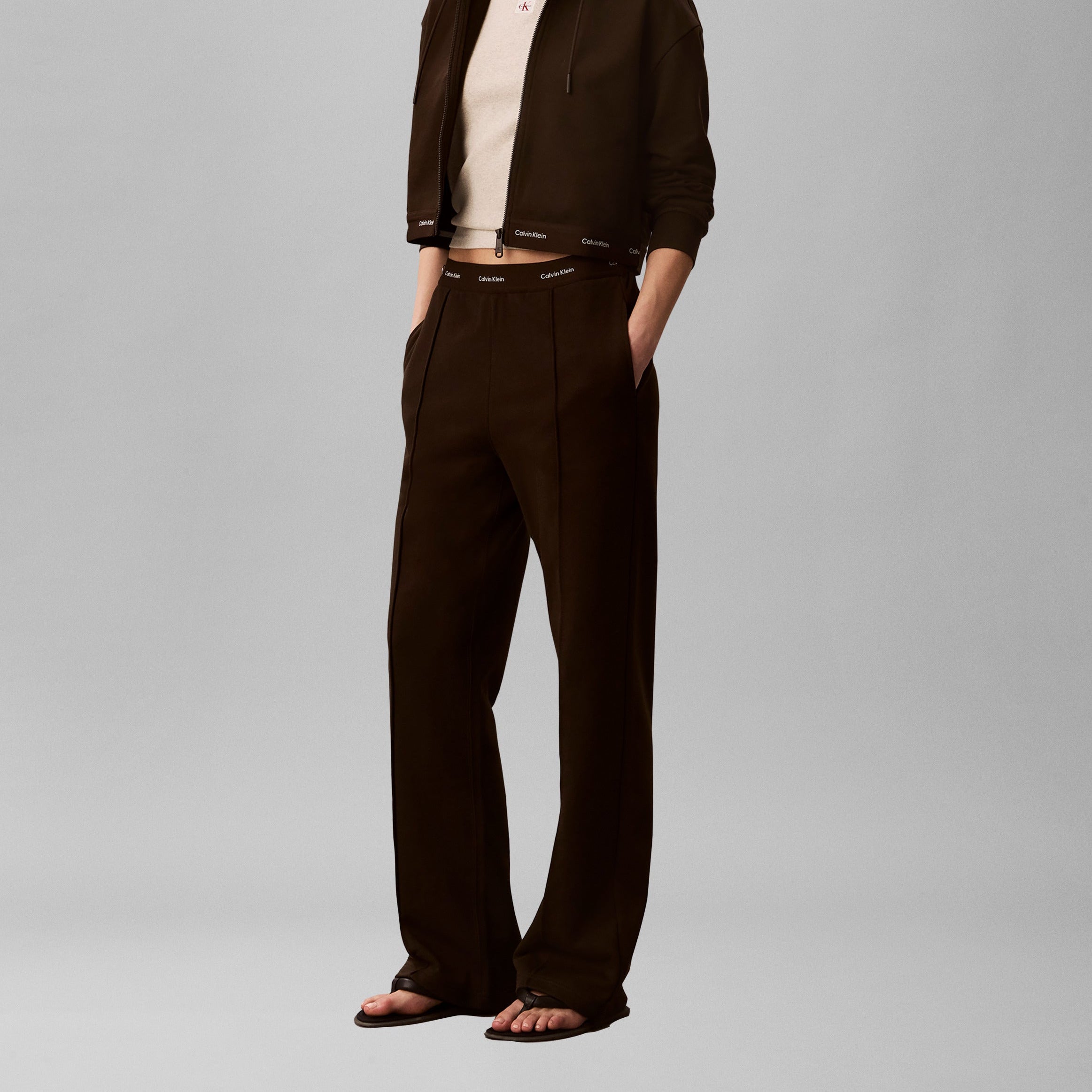 TERRY WAISTBAND TRACK מכנס ארוך