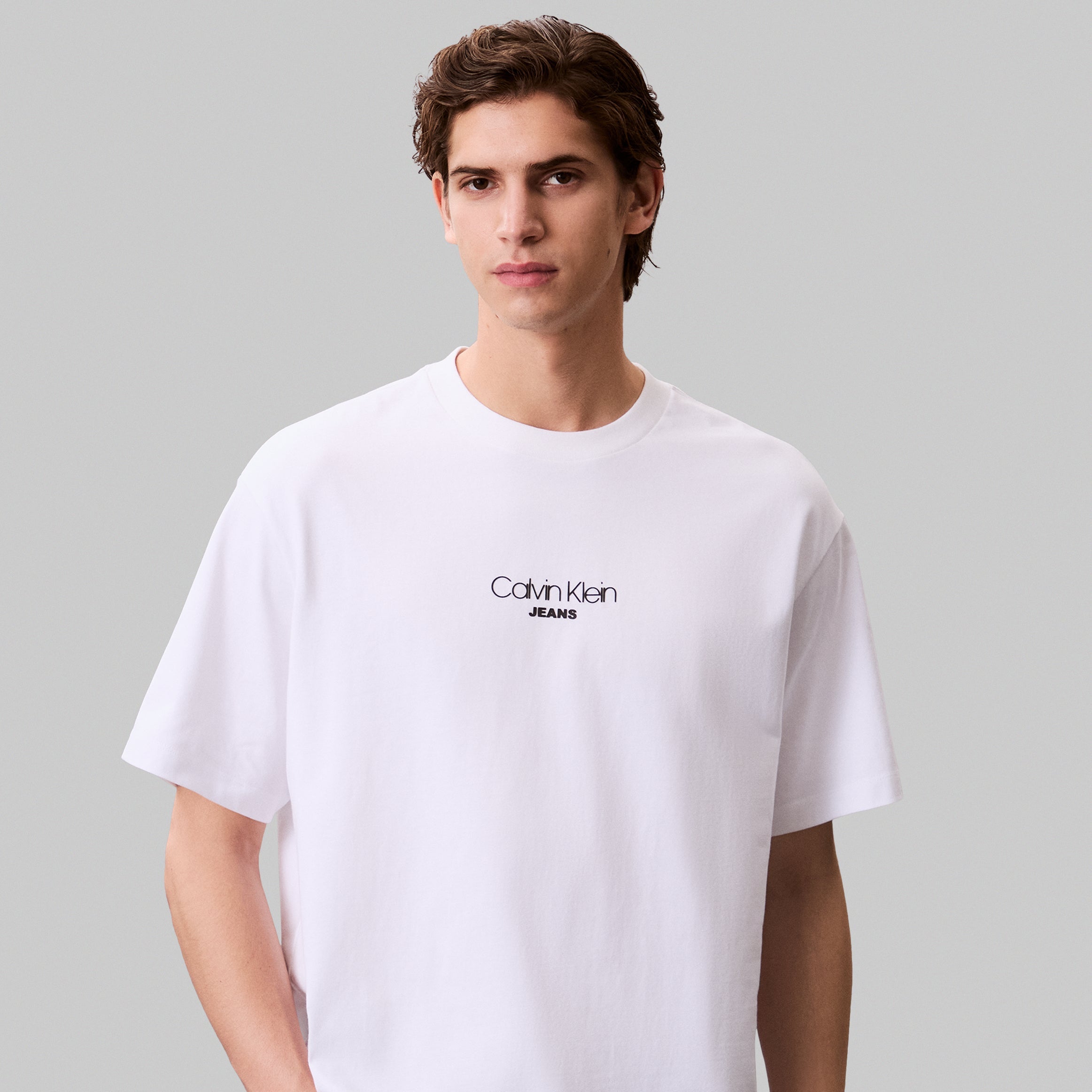 SS 16S RLXD FIT CKJ GRAPHIC TE טישרט