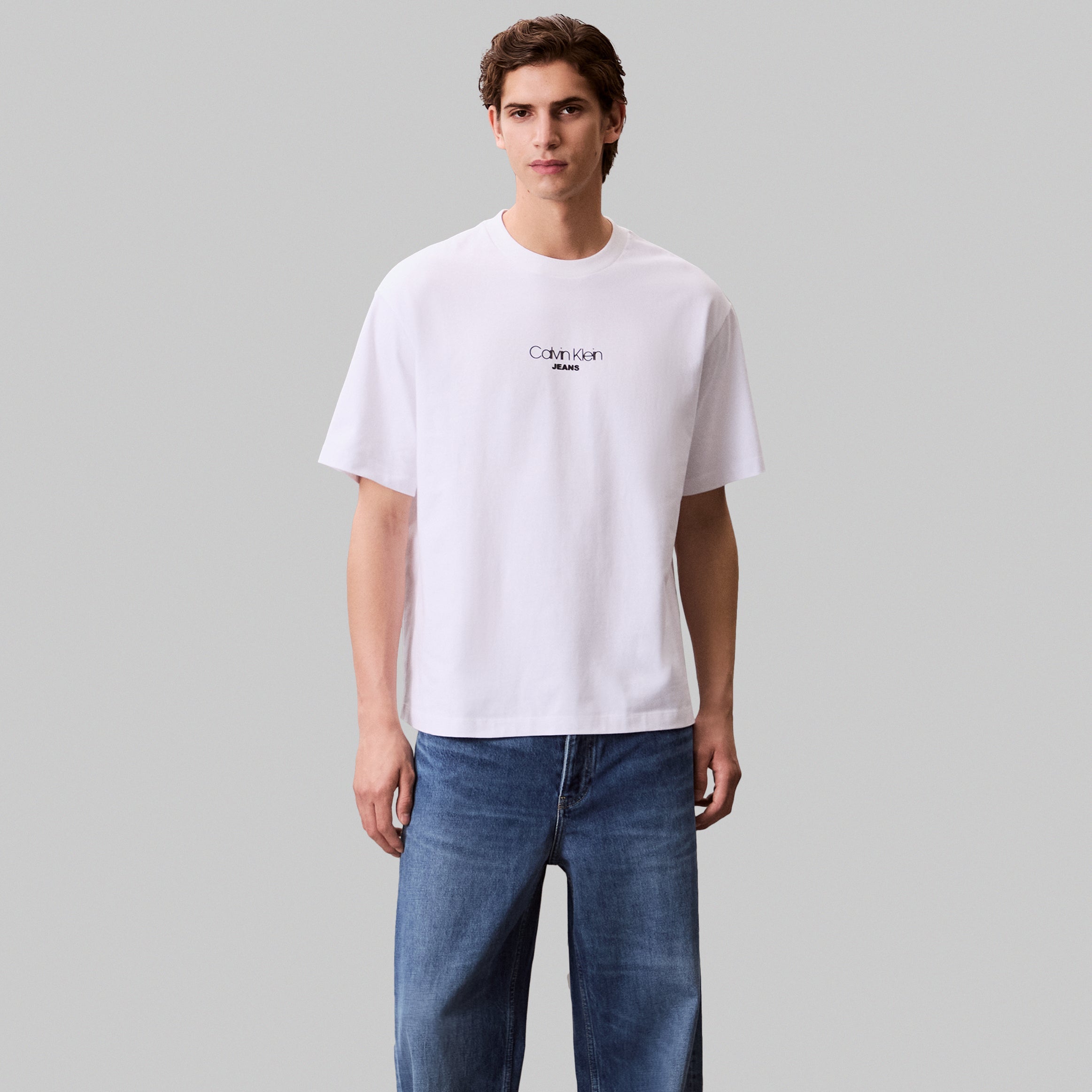 SS 16S RLXD FIT CKJ GRAPHIC TE טישרט