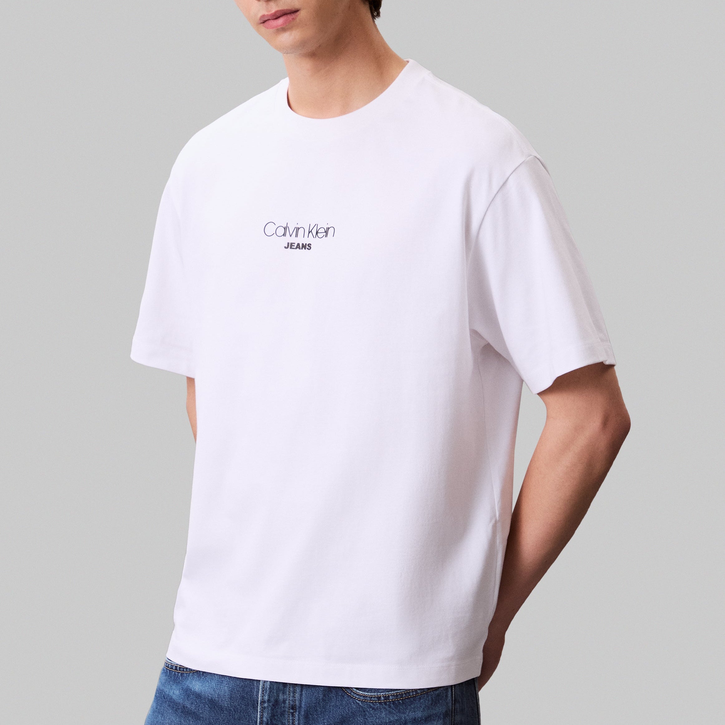 SS 16S RLXD FIT CKJ GRAPHIC TE טישרט