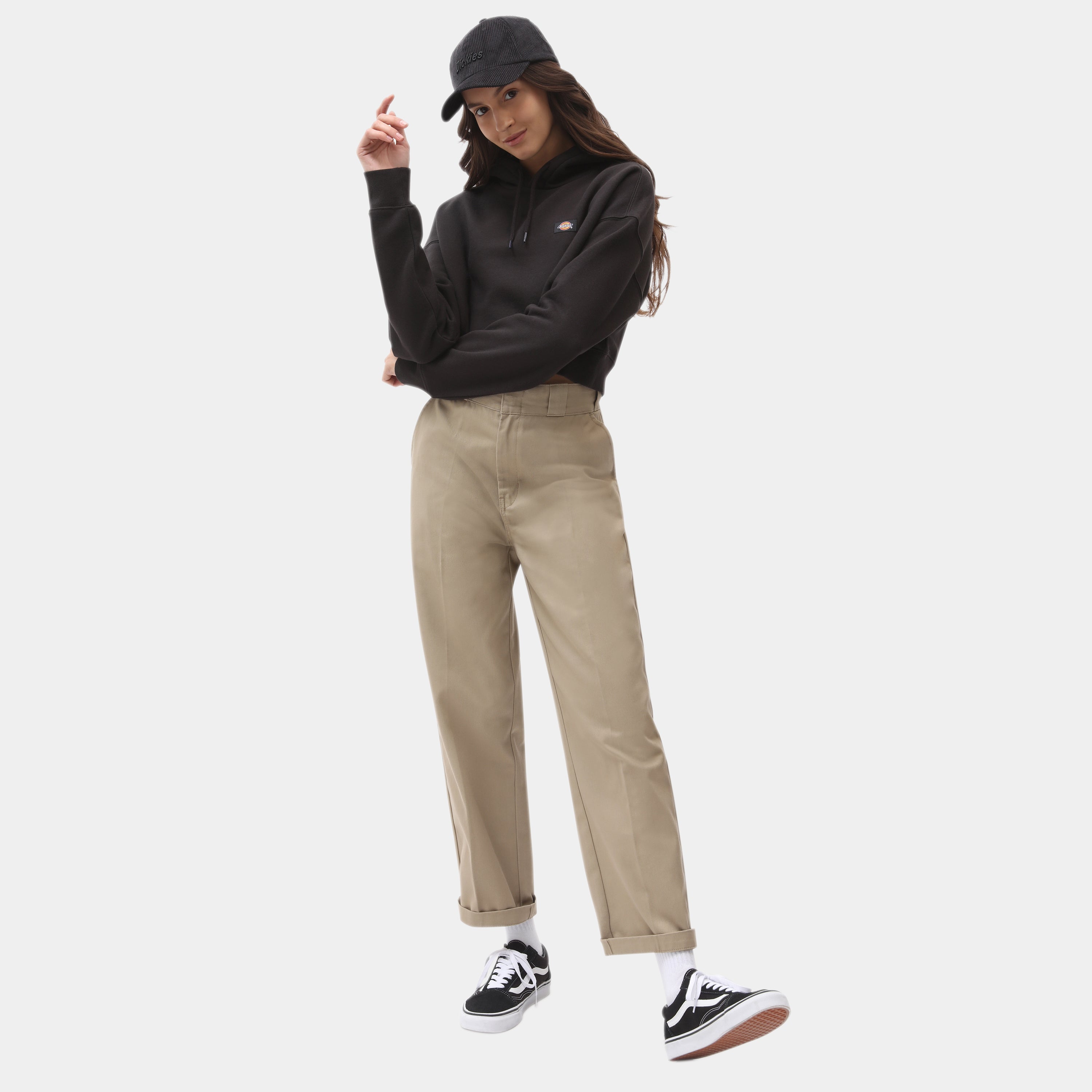 DICKIES | Oakport סווטשירט קרופ קפוצ'ון  | FOOT LOCKER