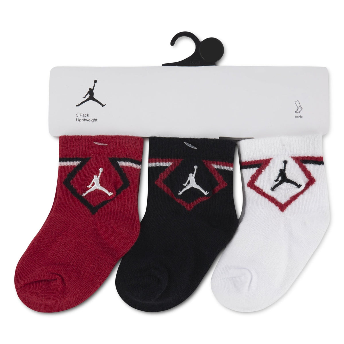JHN DIAMOND INF/TODD 3PK ANKLE תינוקות מארז גרביים