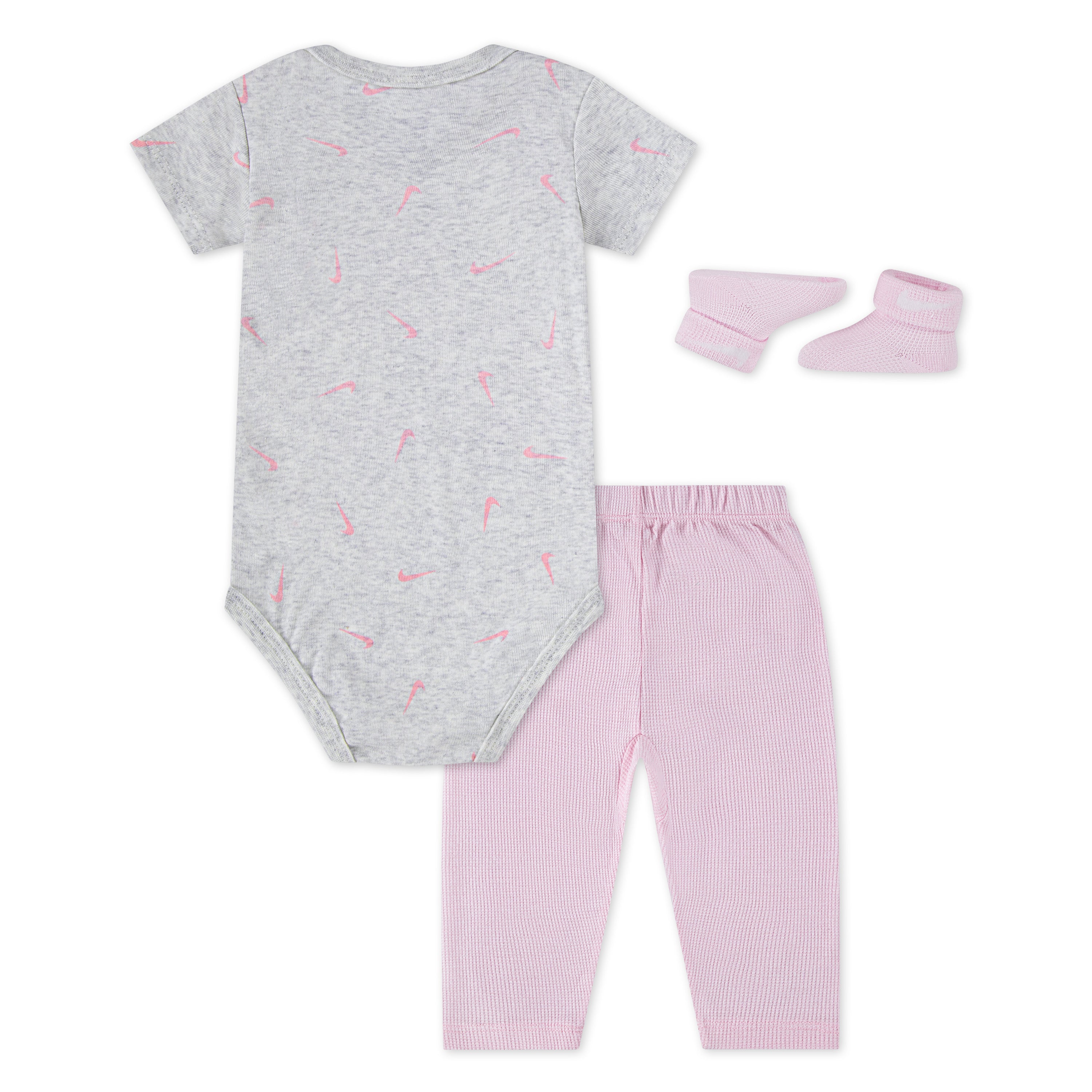 3PK BODYSUIT   WAFFLE PANT סט