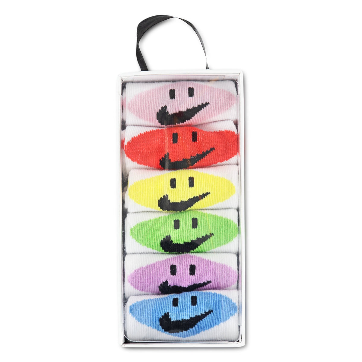INFANT 6PK NIKE SMILEY ANKLE גרביי תינוקות