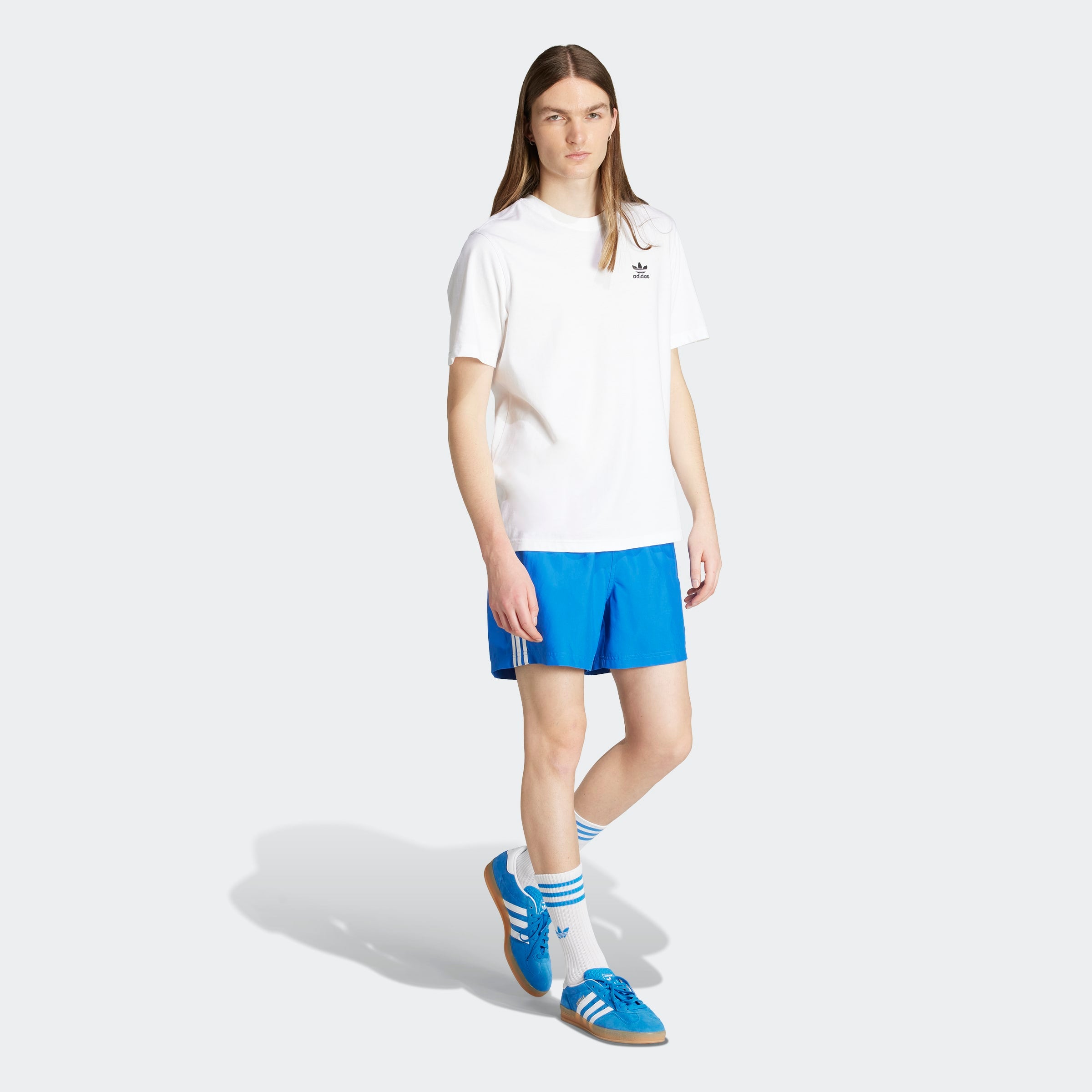 Adicolor 3-Stripes 5-Inch מכנסי בגד ים