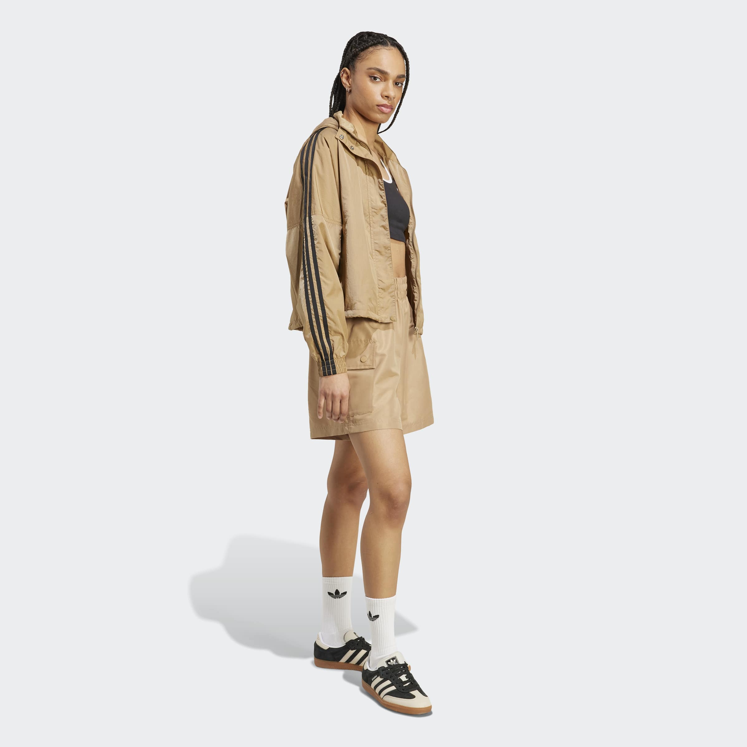 High-Waist Cargo מכנסיים קצרים