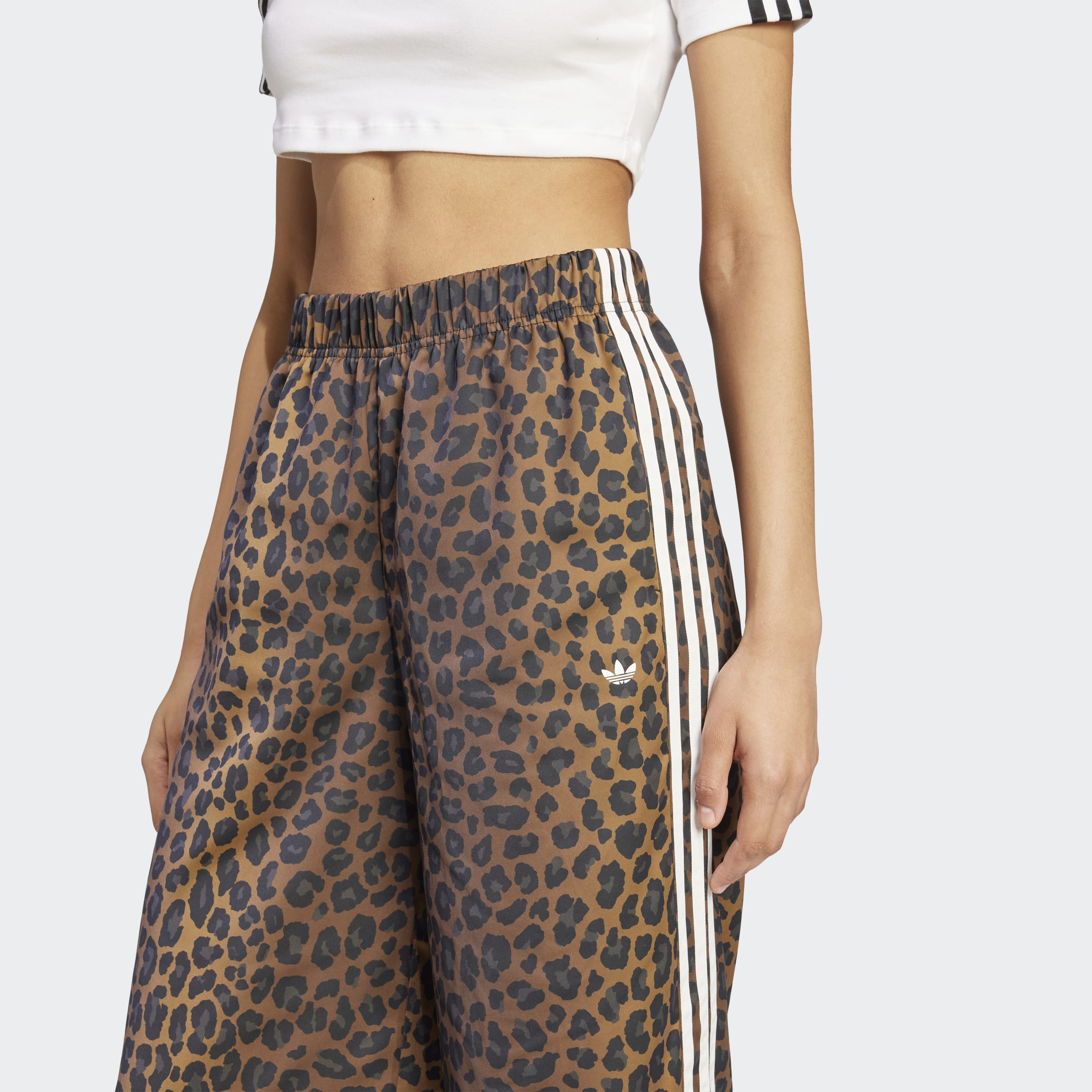 Satin Leopard מכנסי פרינט